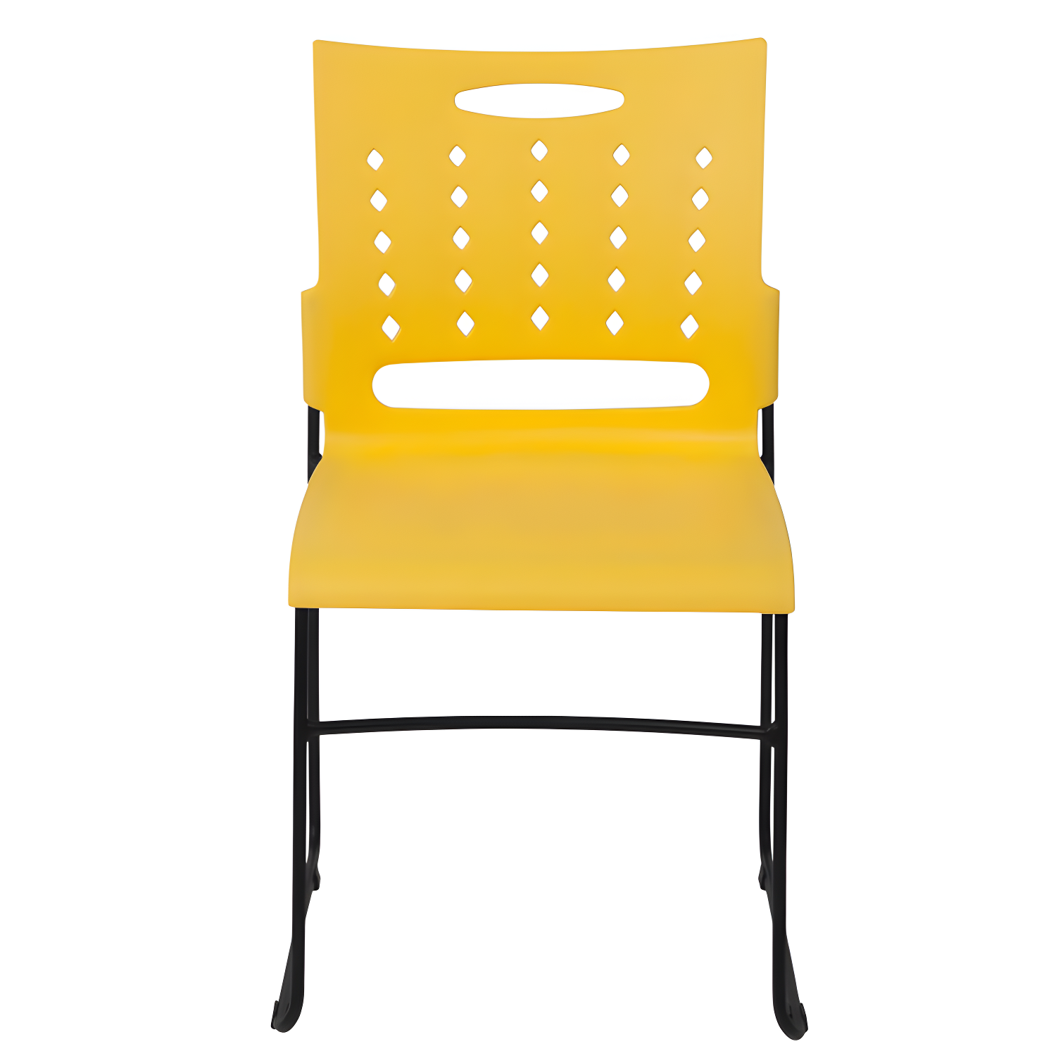 Flash Furniture 881 lb. Capacity Sled Base Stack Chair with Carry Handle and Air-Vent Back