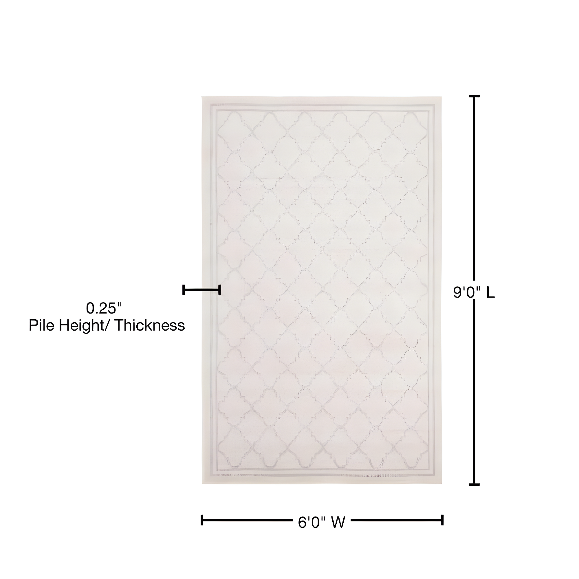 SAFAVIEH Amherst Trina Geometric Area Rug, Beige/Light Grey, 6' x 9'