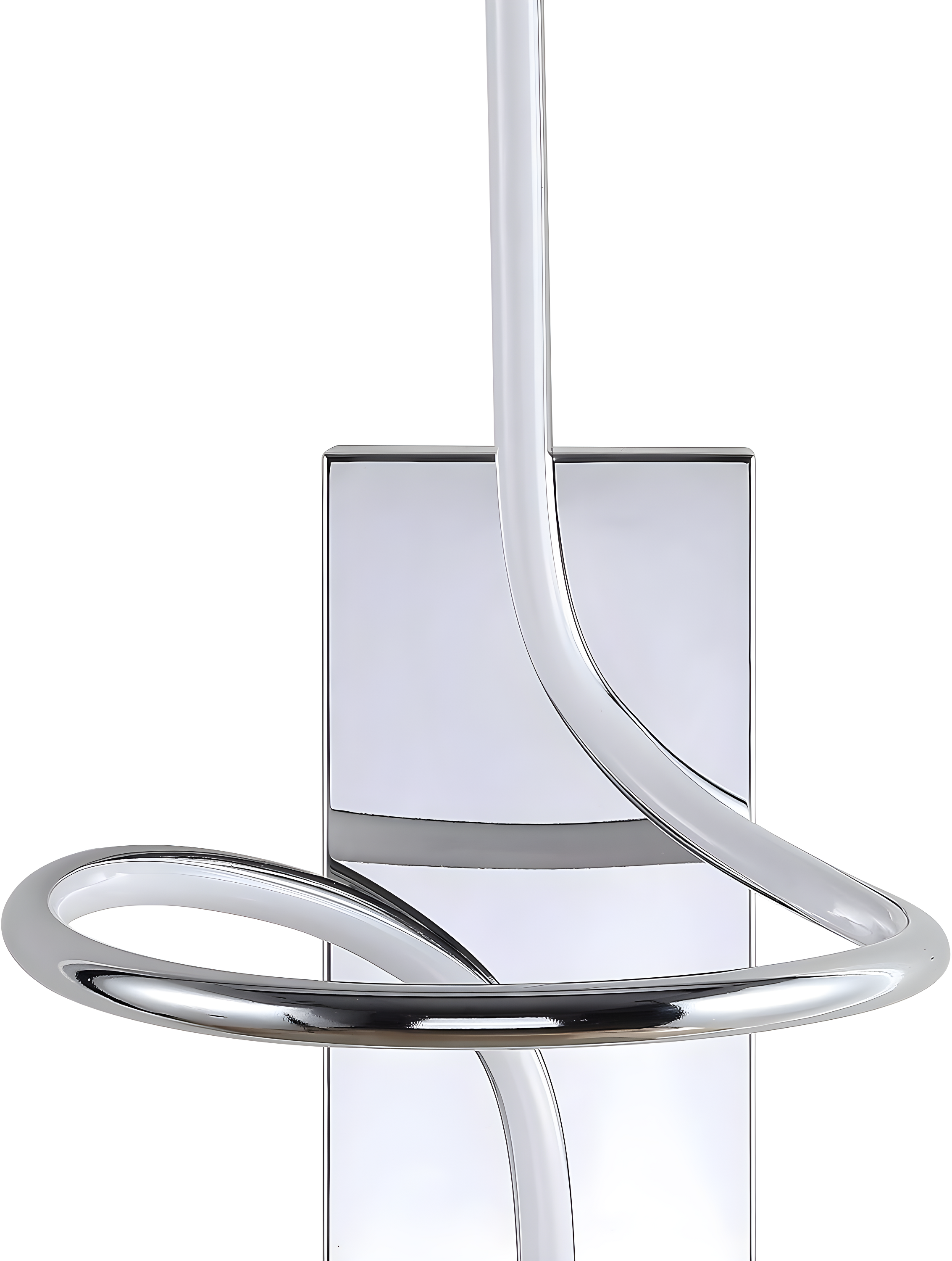 Sketch 9 in. Chrome Minimalist Metal Integrated LED Vanity Light Sconce