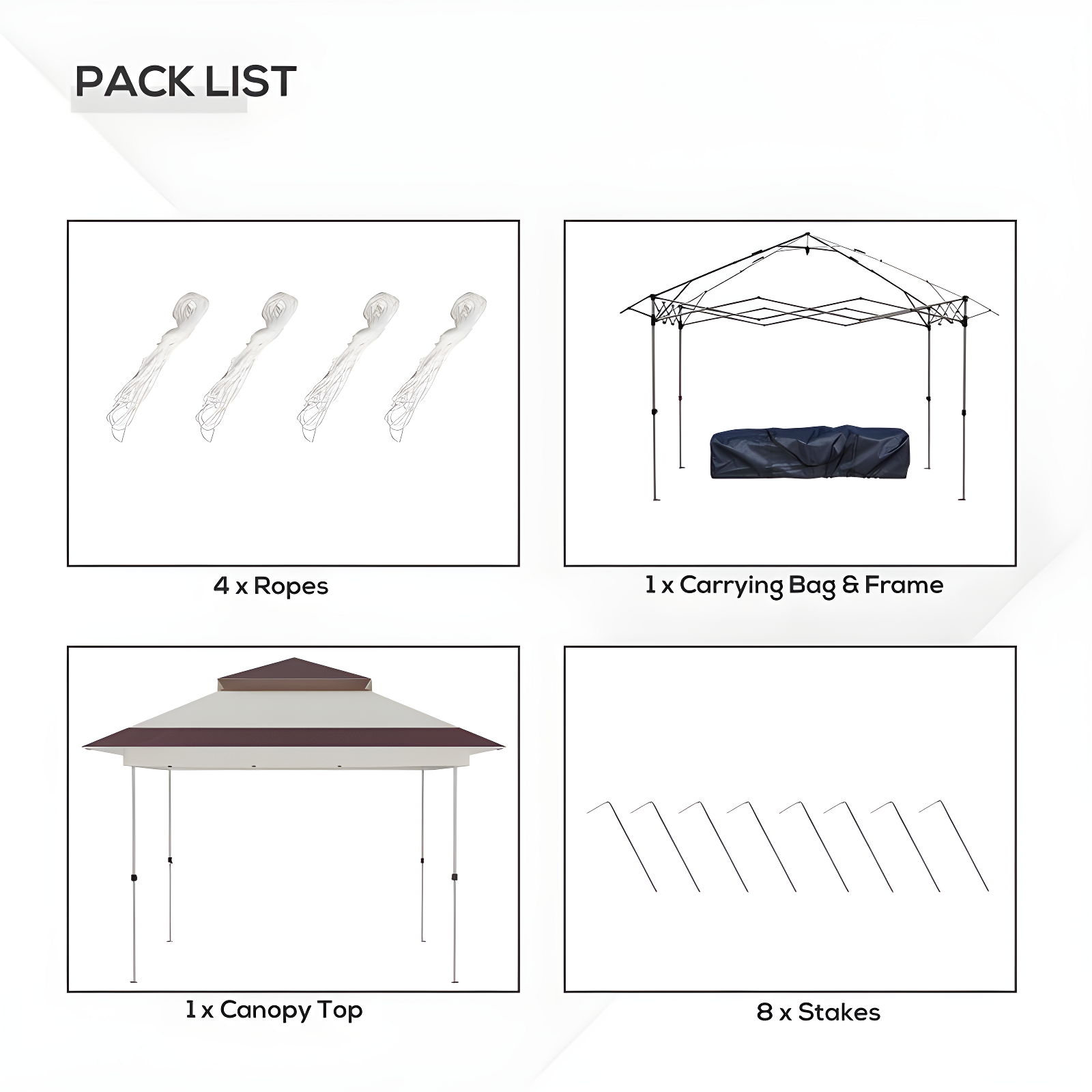 Outsunny 12' x 12' Pop Up Canopy Heavy Duty Sun Shade Instant Tent Folding with Center Lift Hook Design, 3-Level Adjustable Height, Beige