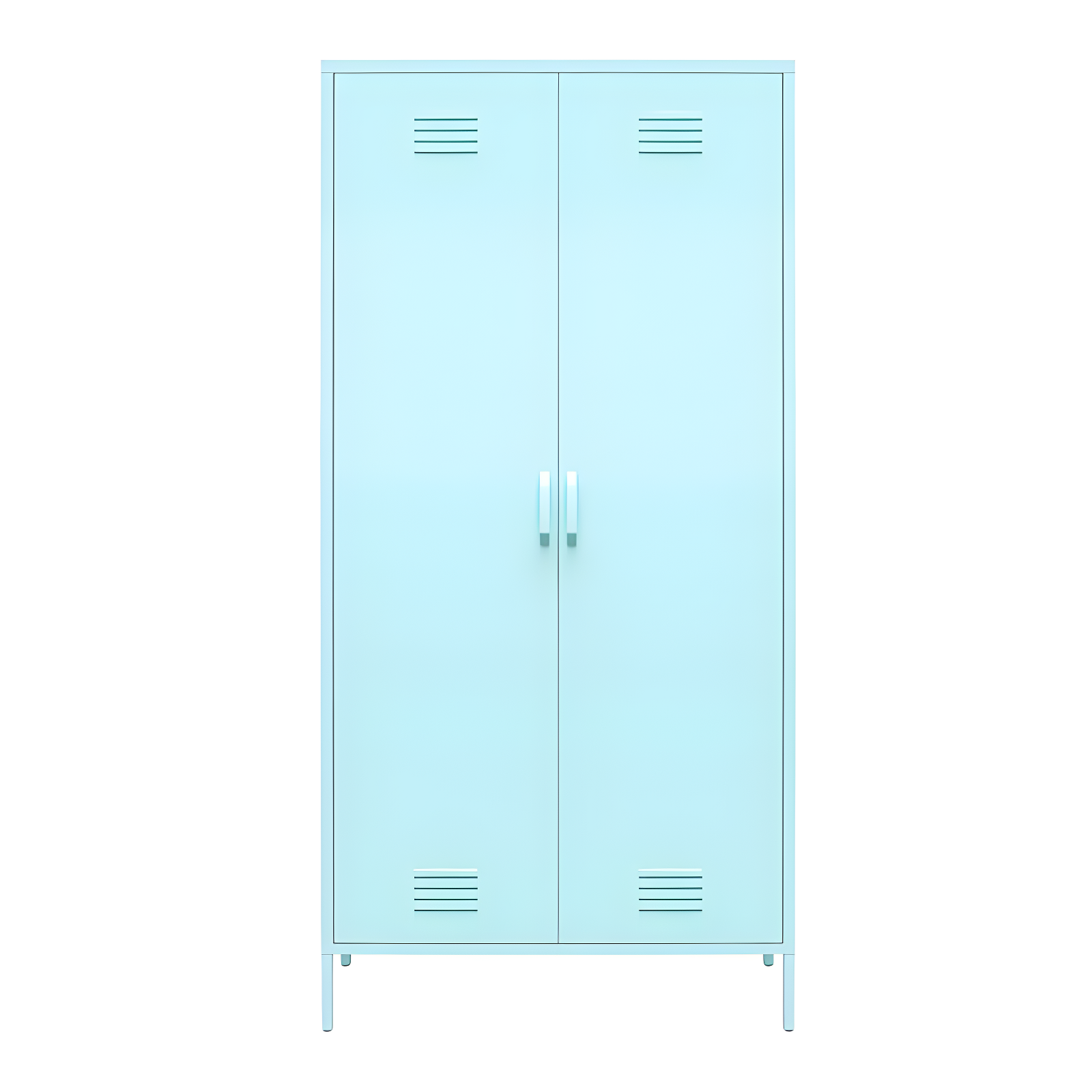 Cache 2 Door Tall Metal Locker Style Storage Cabinet
