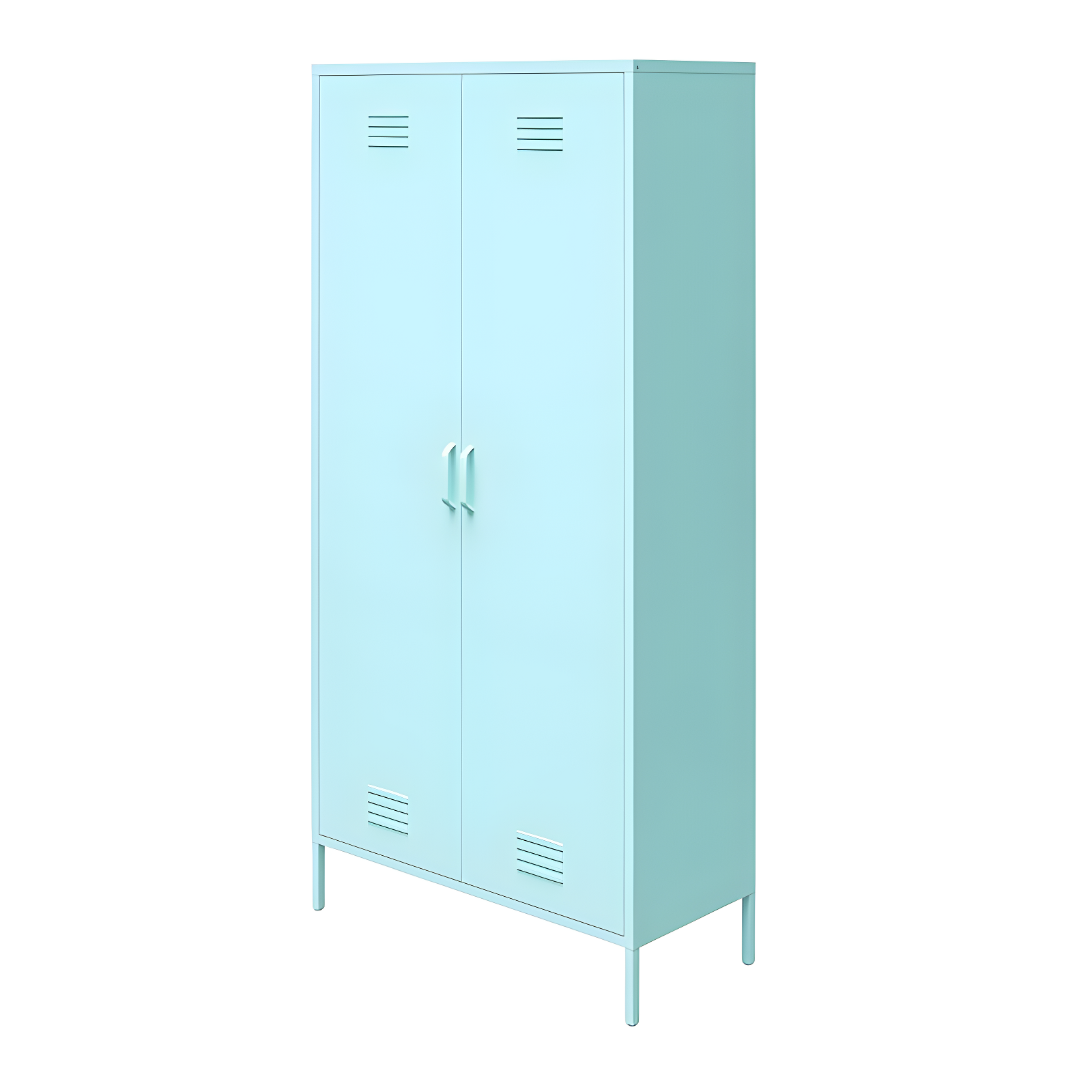 Cache 2 Door Tall Metal Locker Style Storage Cabinet