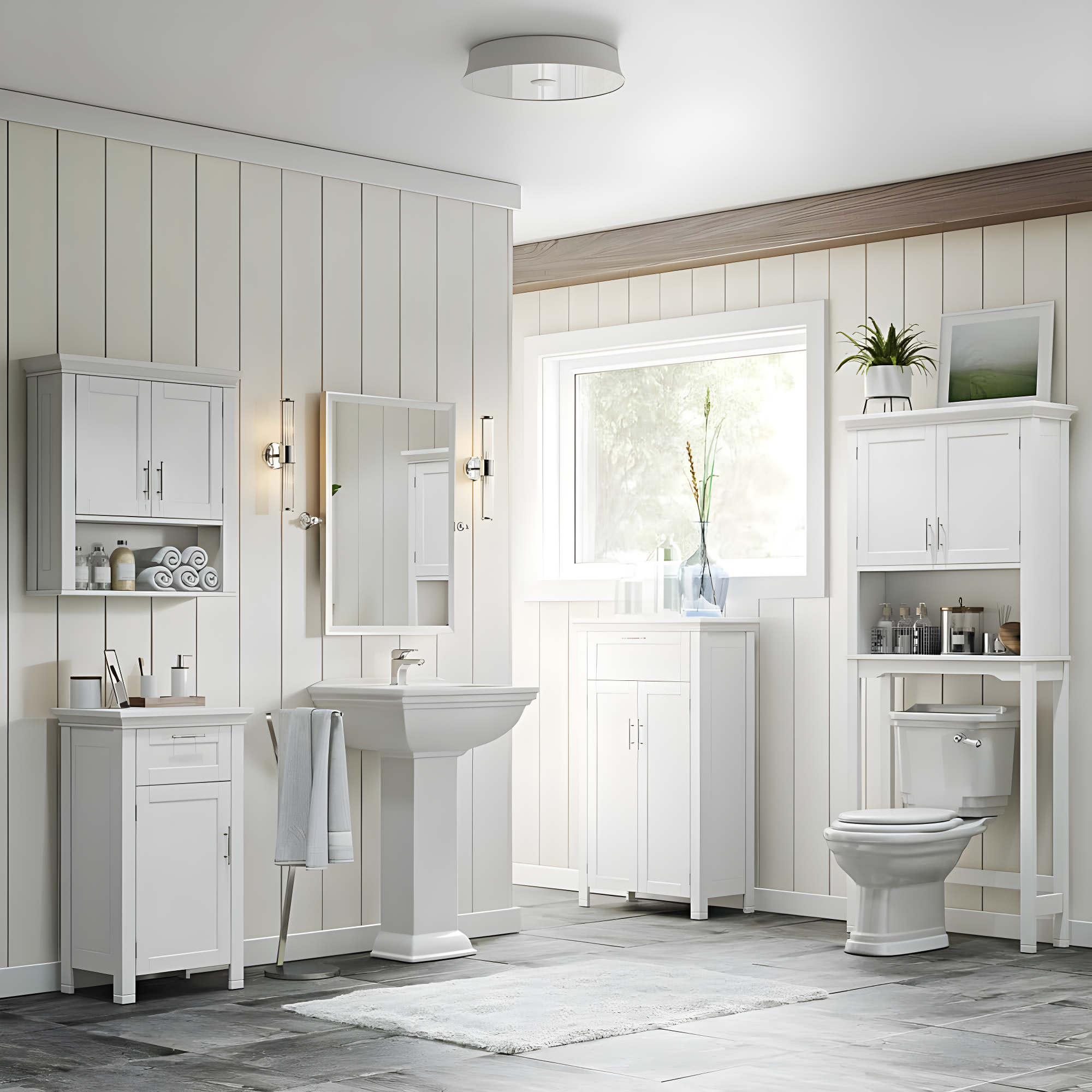RiverRidge Home RiverRidge Somerset Over the Toilet Bathroom Spacesaver Wall Medicine Storage Cabinet with Adjustable Shelf