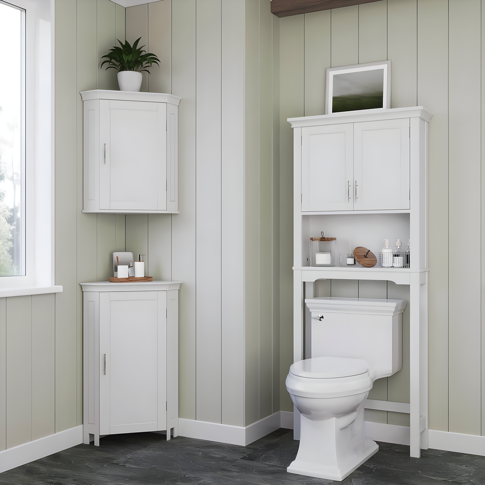 RiverRidge Home RiverRidge Somerset Over the Toilet Bathroom Spacesaver Wall Medicine Storage Cabinet with Adjustable Shelf
