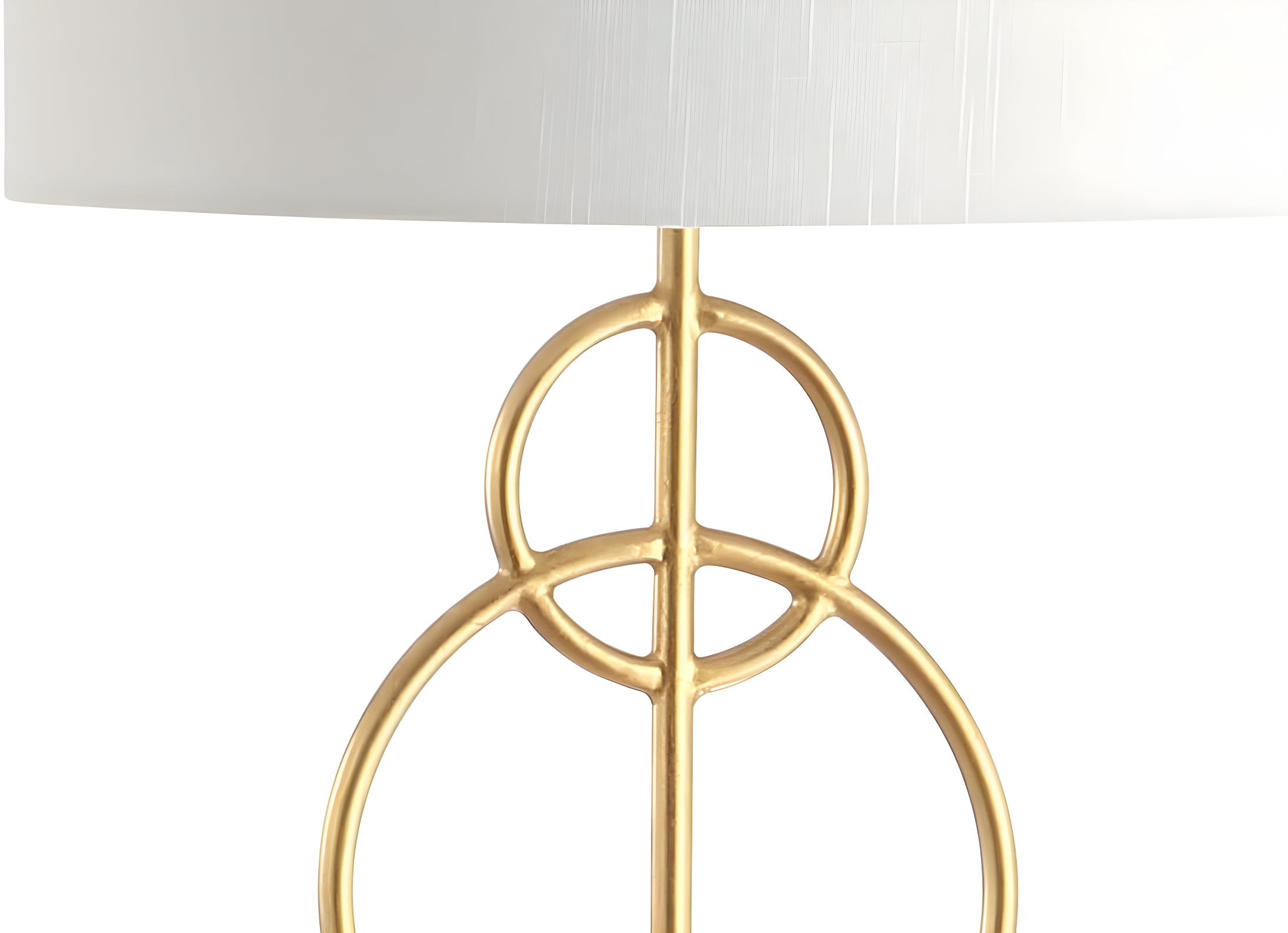 JONATHAN Y JYL1097A Haines 60" Modern Circle Marble/Metal LED Floor Lamp, Classic, Glam, Transitional for living room, dinning room, bedroom, office Bulb Included, Gold