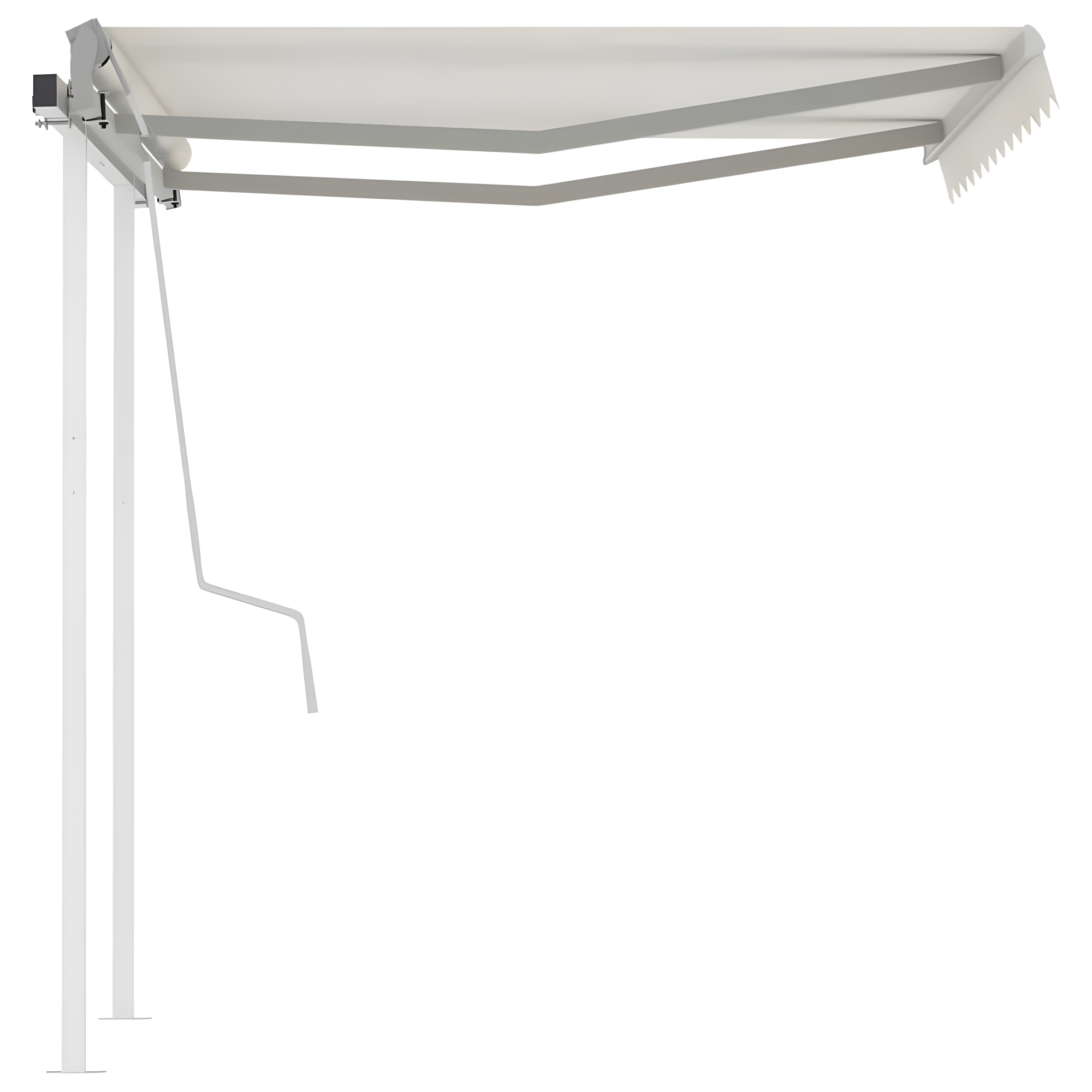 vidaXL VidaXL 120'' W x 100'' D Polyester Cover Retractable Patio Awning