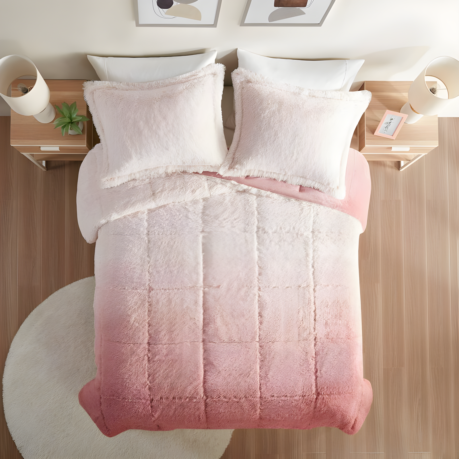 Intelligent Design Brielle Malea Shaggy Faux Fur Comforter Mini Set