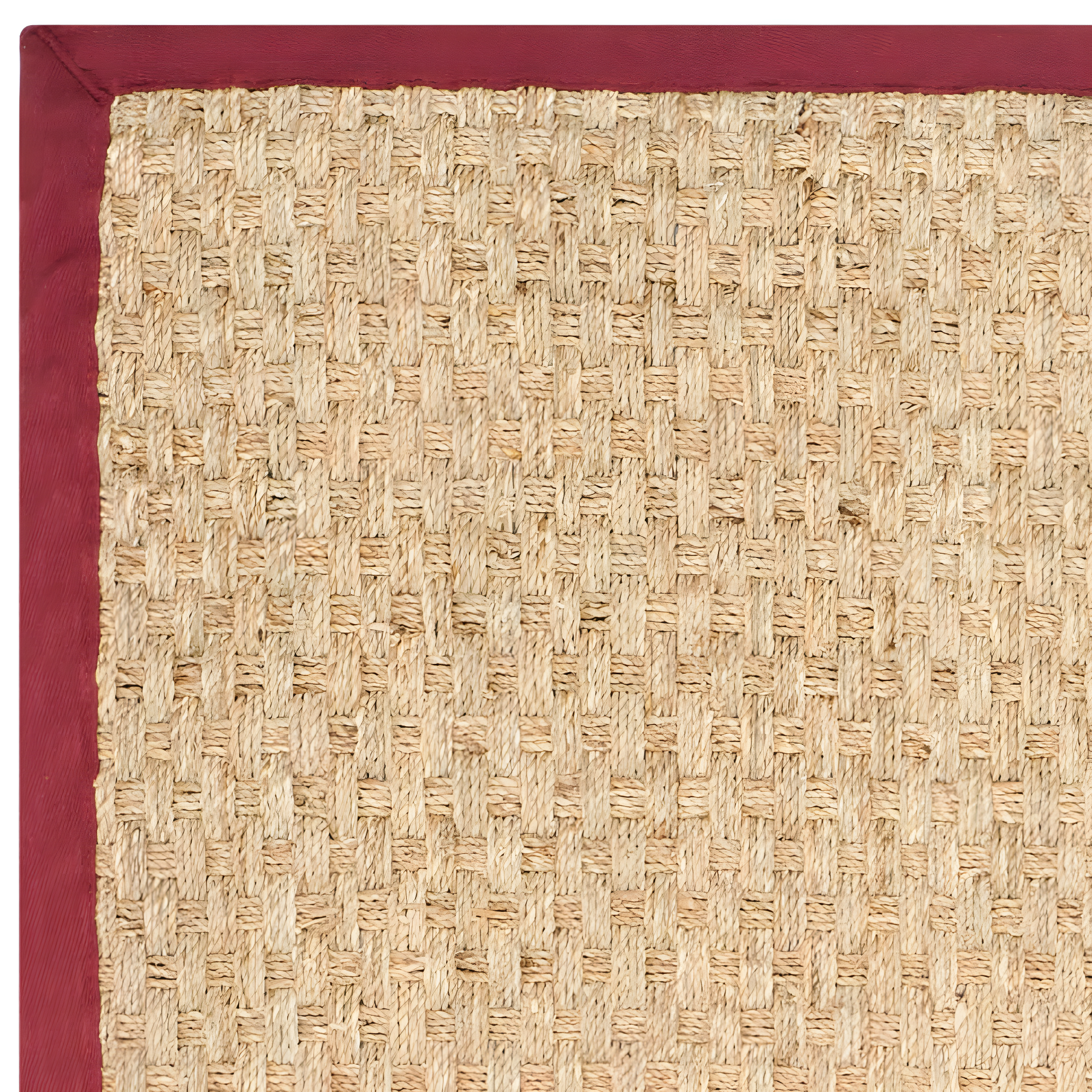 Natural Fiber NF114 Power Loomed Indoor Area Rug - Natural/Red - 4'x6' - Safavieh.