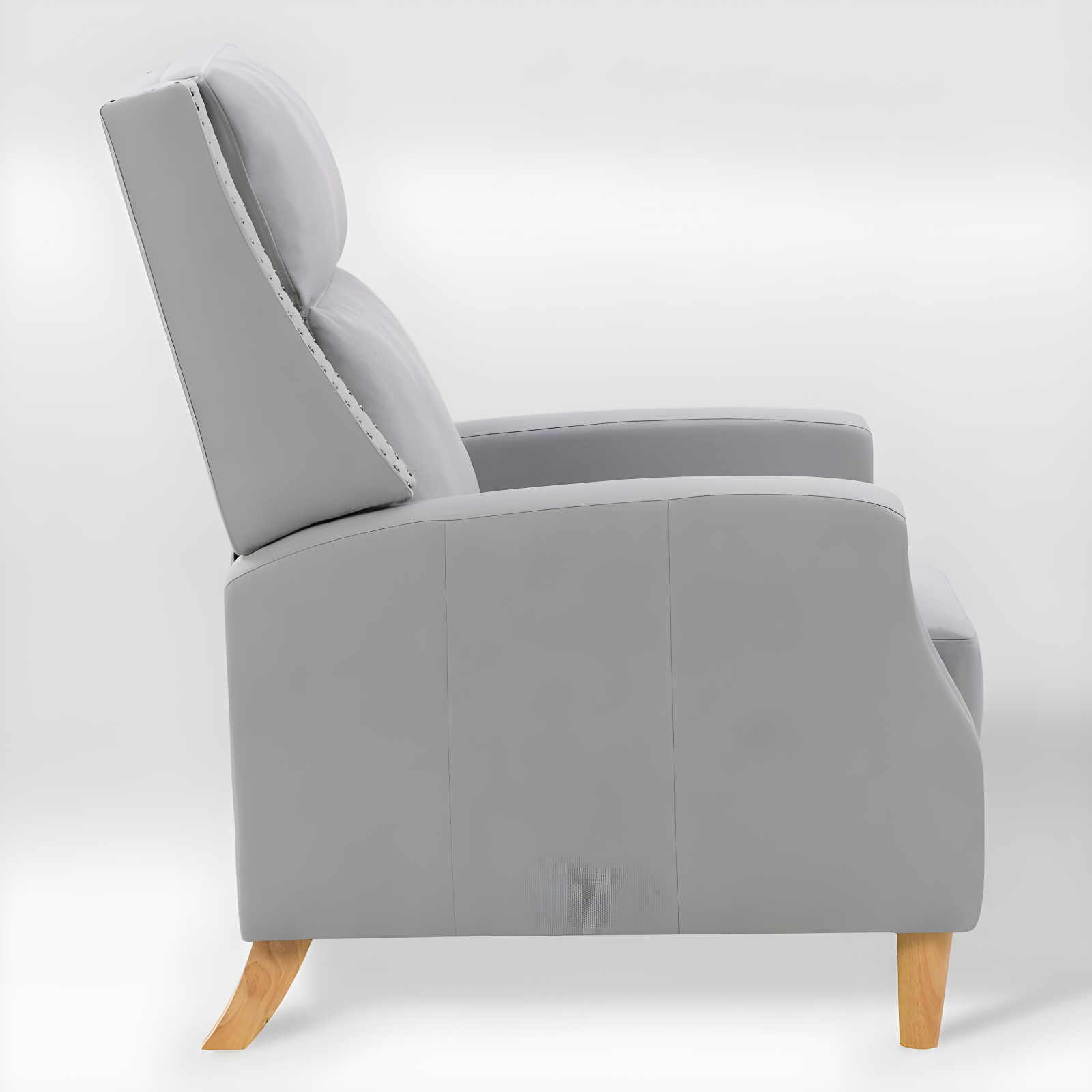 Woolbright Upholstered Manual Pushback Recliner Armchair