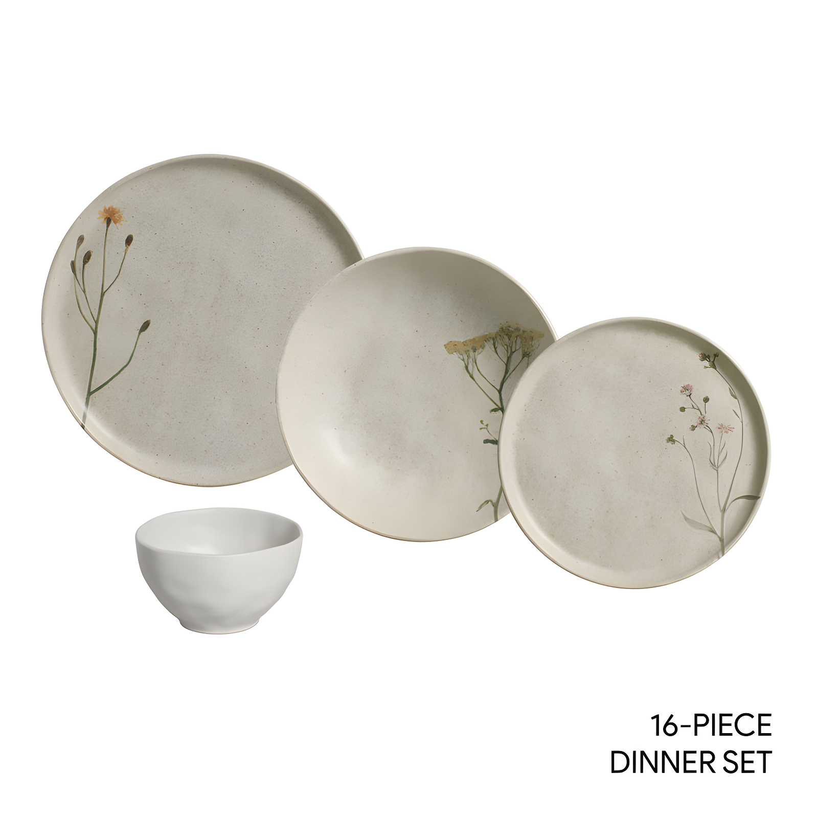 Campestre 16 Piece Stoneware Dinnerware Set - Service for 4