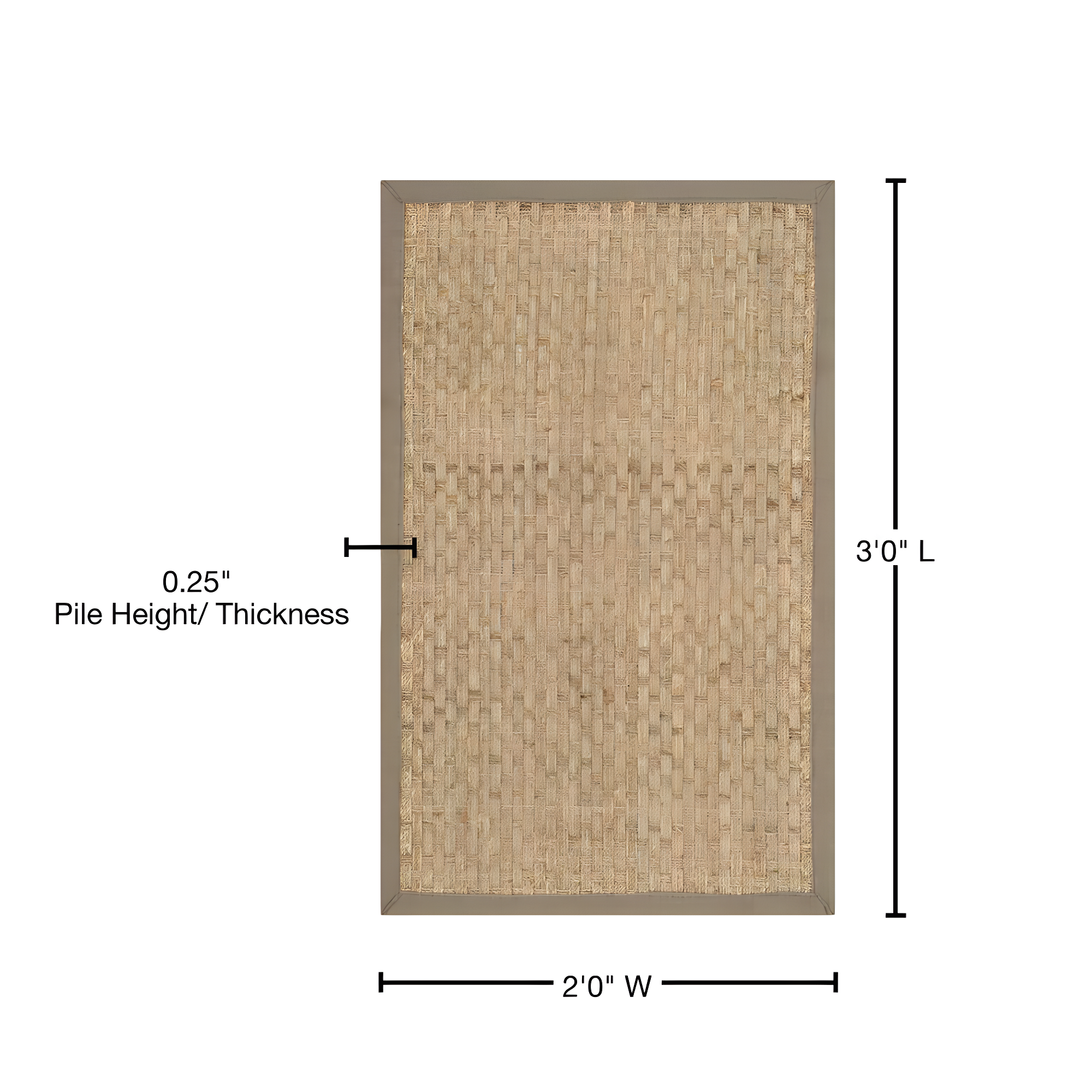 Natural Fiber NF114 Power Loomed Indoor Accent Rug - Natural/Grey - 2'x3' - Safavieh.