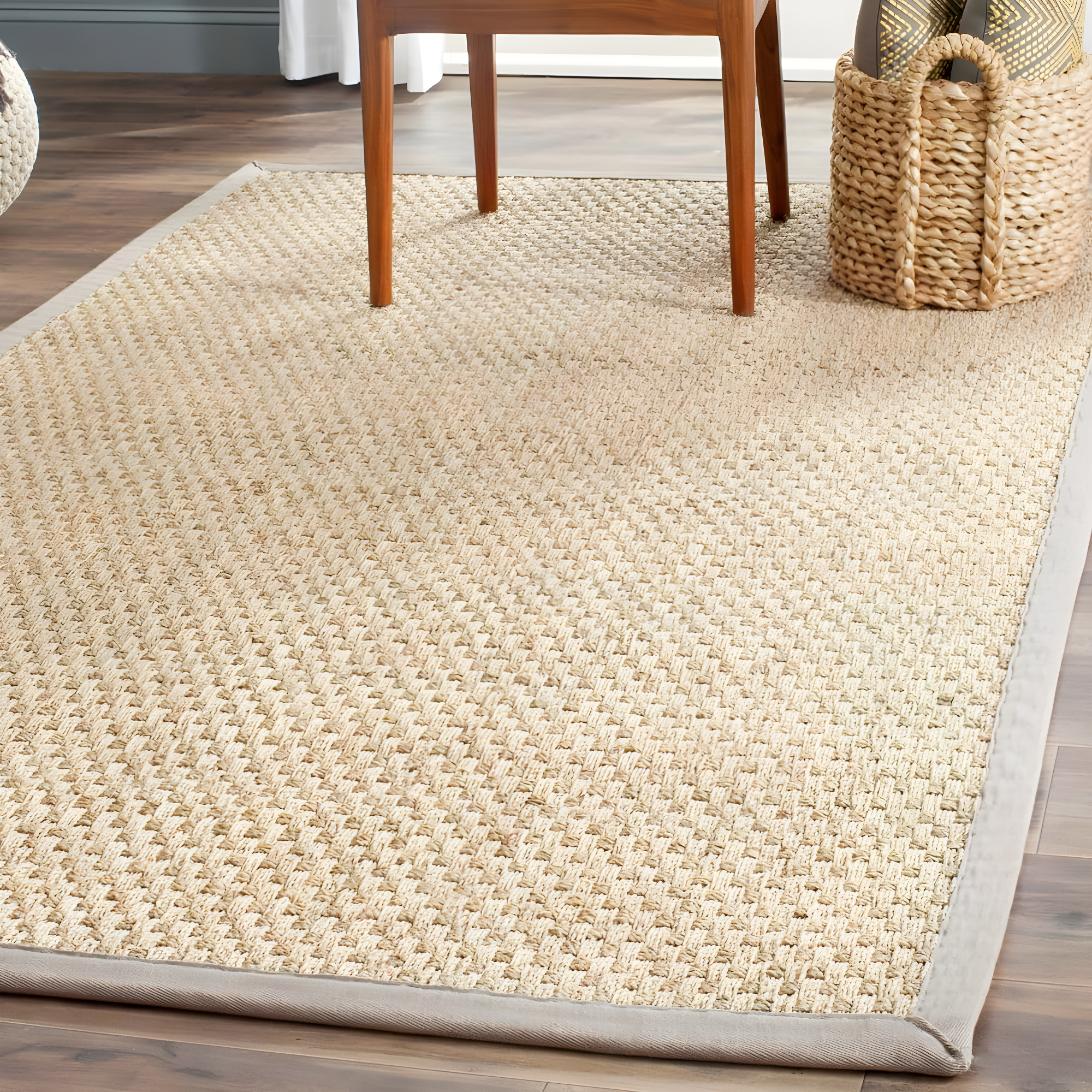 Natural Fiber NF114 Power Loomed Indoor Accent Rug - Natural/Grey - 2'x3' - Safavieh.