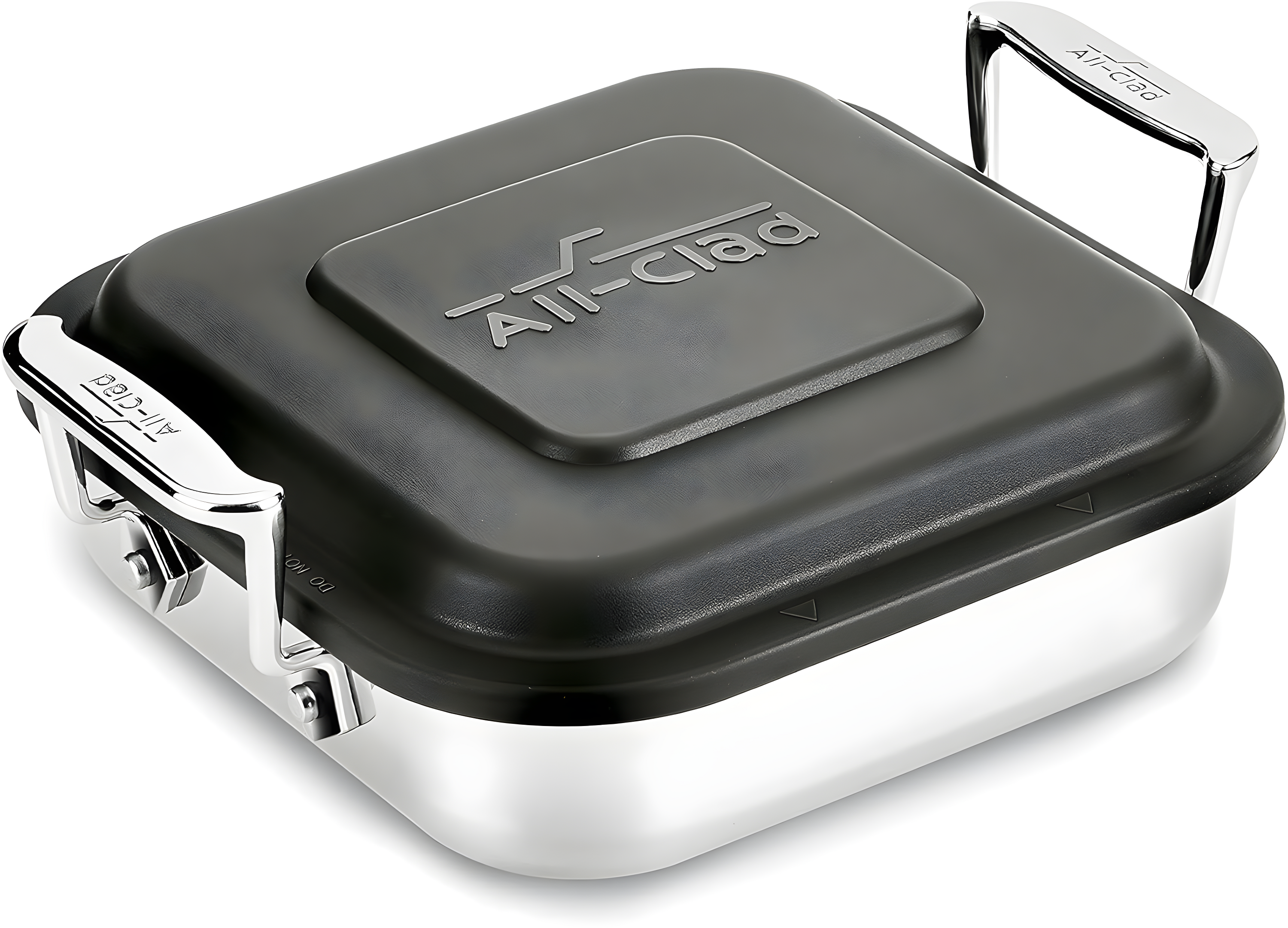 All-Clad 8" Stainless Steel Square Baker with Lid, Gourmet Accessories, Silver