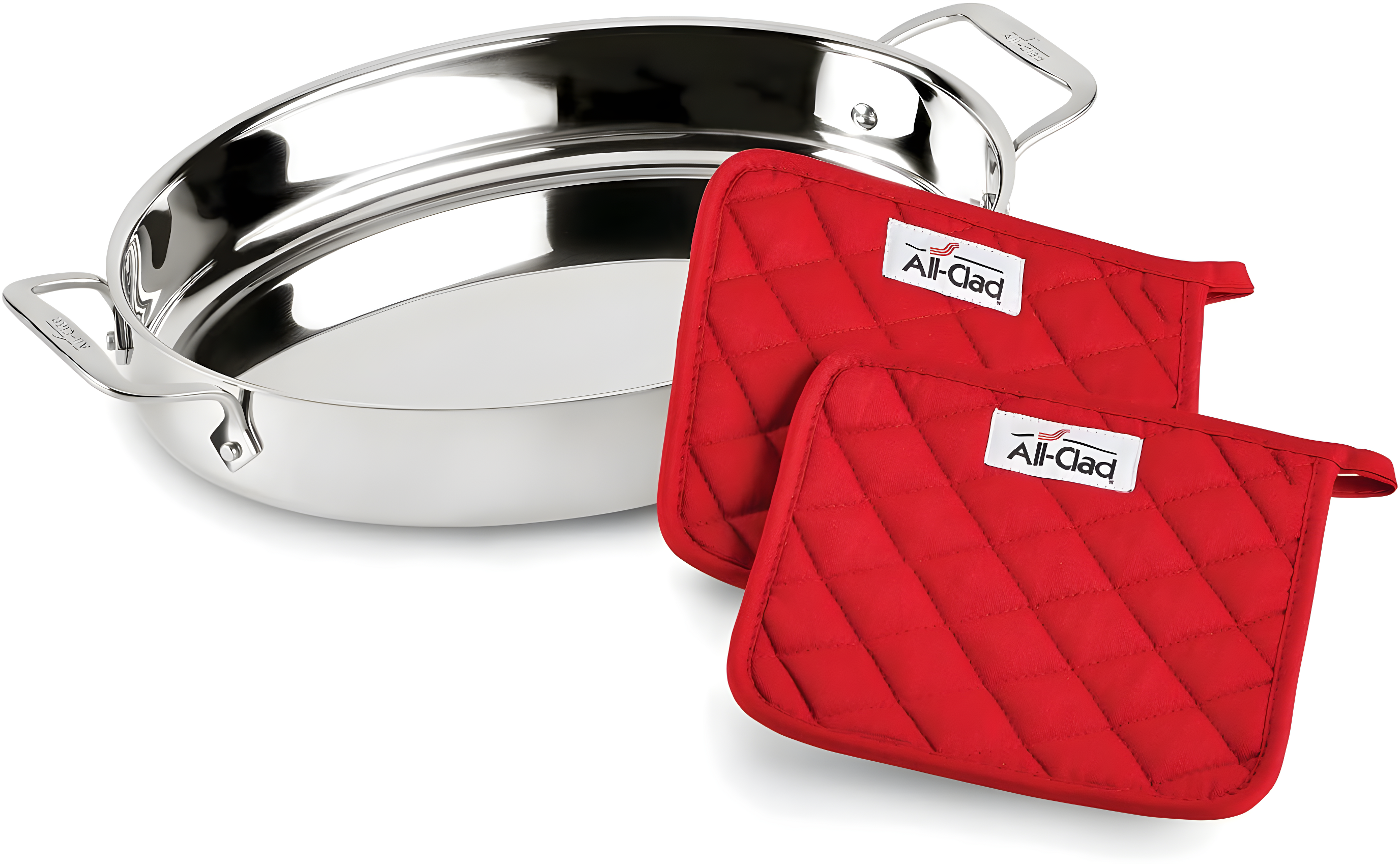 All-Clad 8" Stainless Steel Square Baker with Lid, Gourmet Accessories, Silver