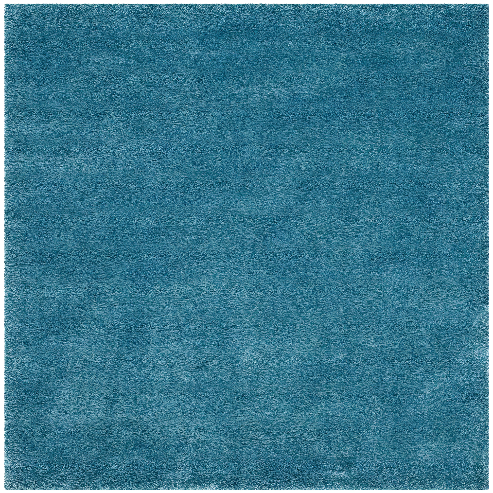 Shag SG151 Power Loomed Area Rug - Turquoise - 4'x4' - Safavieh.