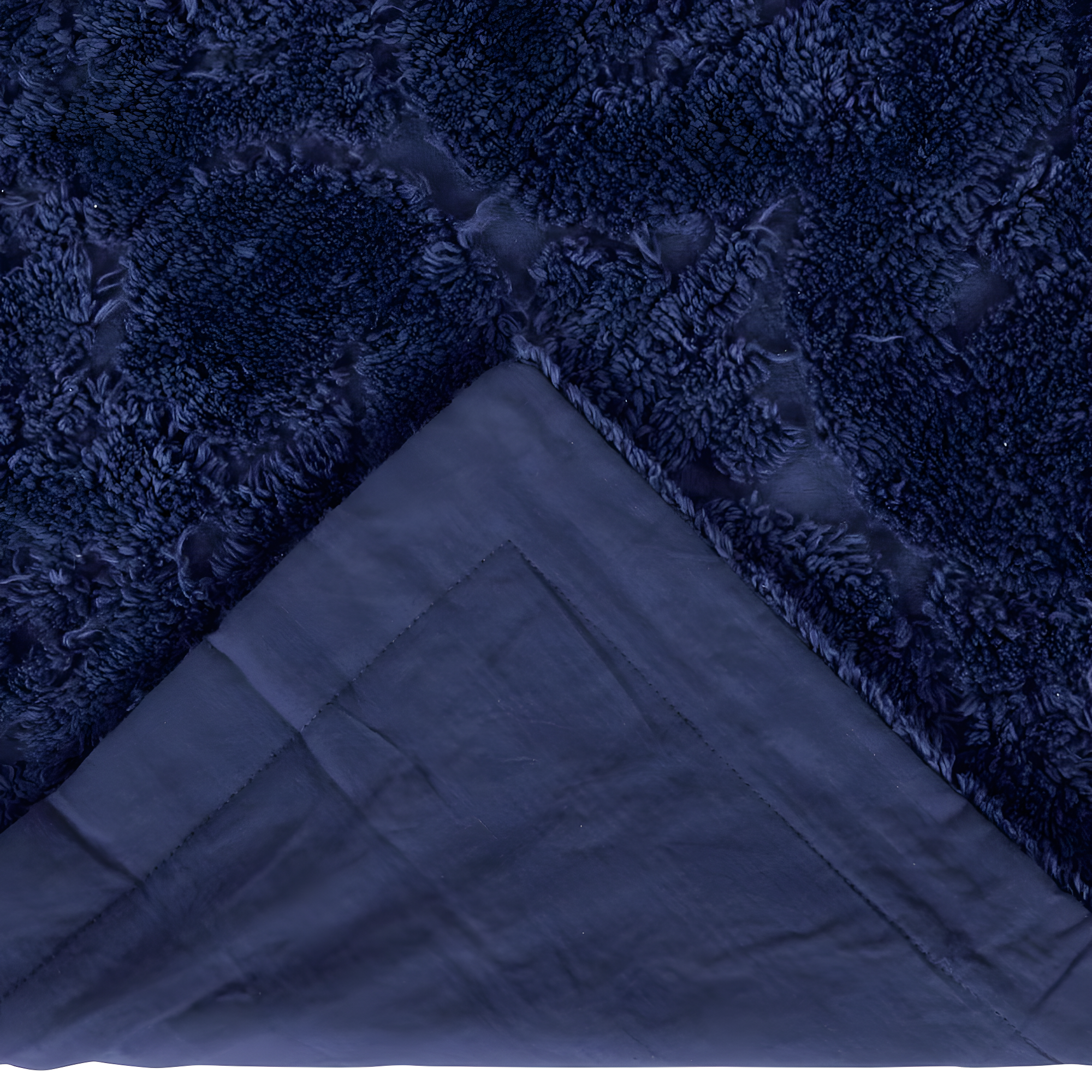 Better Trends Ashton Medallion Design 100% Cotton Bedspread with Standard Sham - Navy