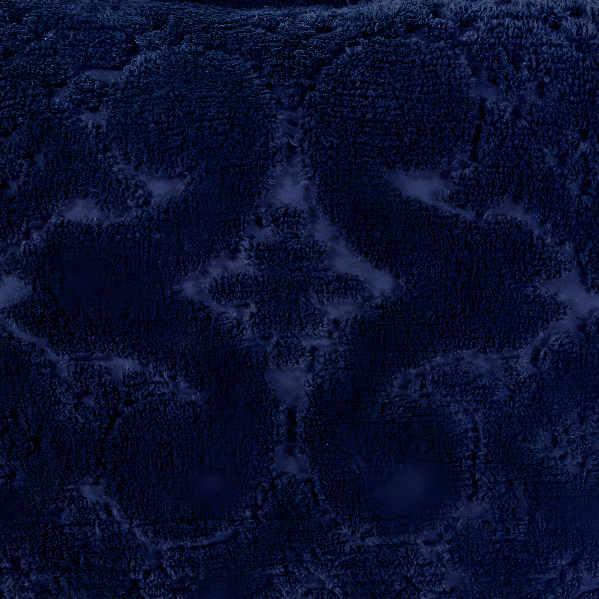 Better Trends Ashton Medallion Design 100% Cotton Bedspread with Standard Sham - Navy