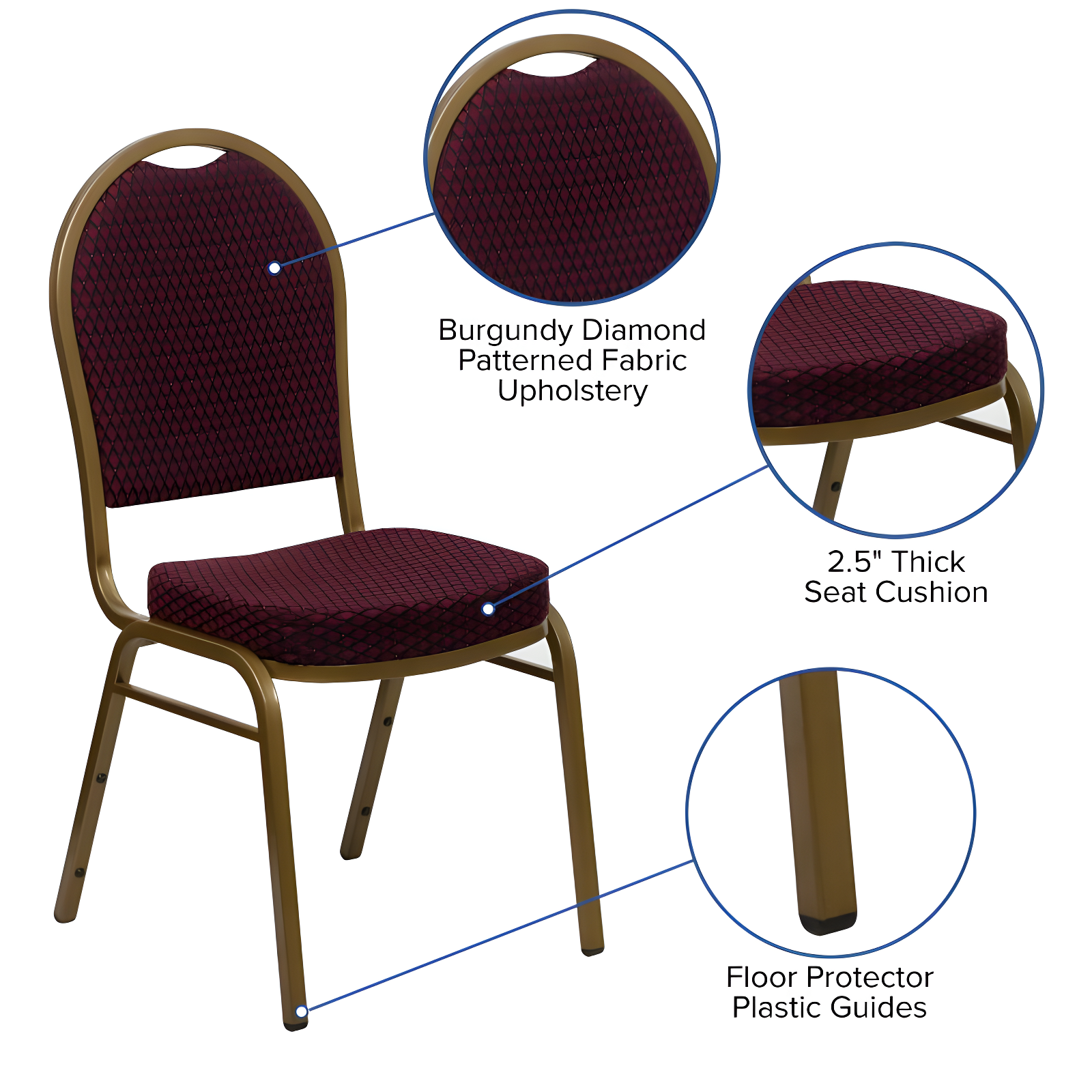 Flash Furniture Ymir Dome Back Stacking Banquet Chair & Reviews | Wayfair