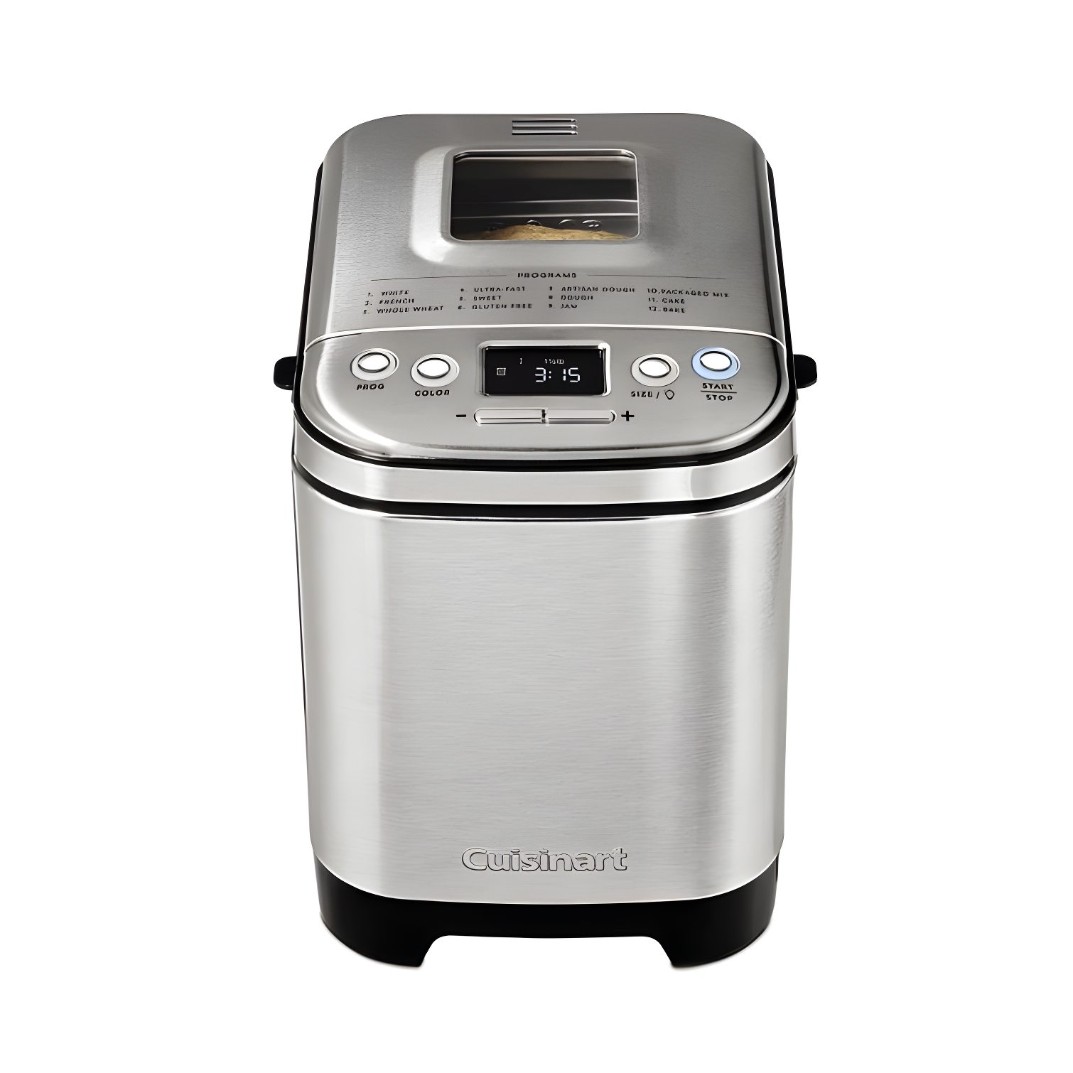 Cuisinart Bread Maker Machine, Compact and Automatic, Customizable Settings, Up to 2lb Loaves