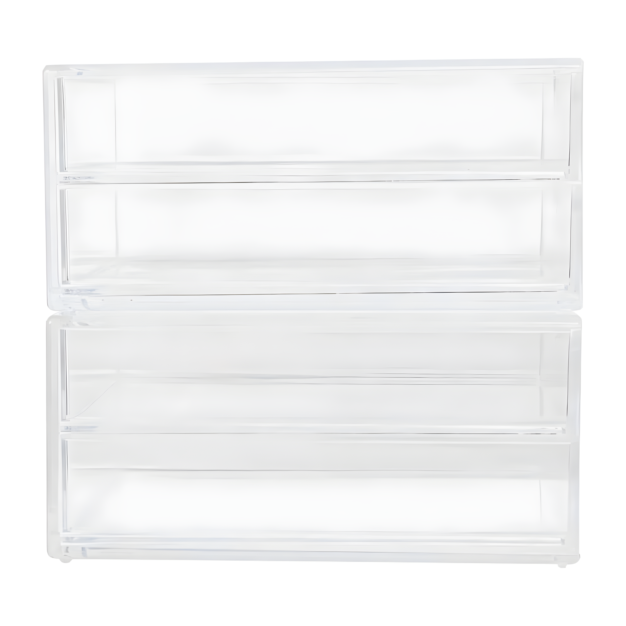 Martha Stewart Thomas Martha Stewart Plastic Desktop Storage with Half Moon Opening Pullout Drawers (Set of 2)