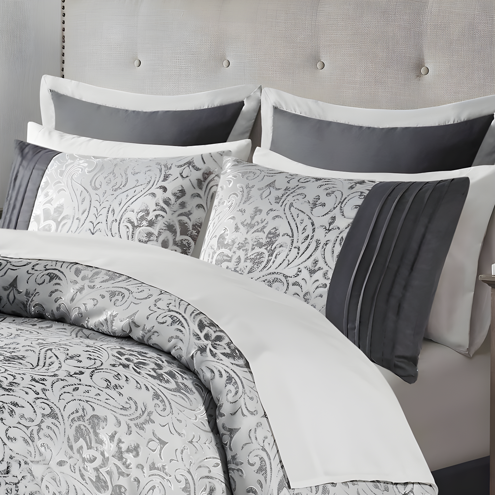 Emilia 12 Piece Jacquard Comforter Set with Bed Sheets