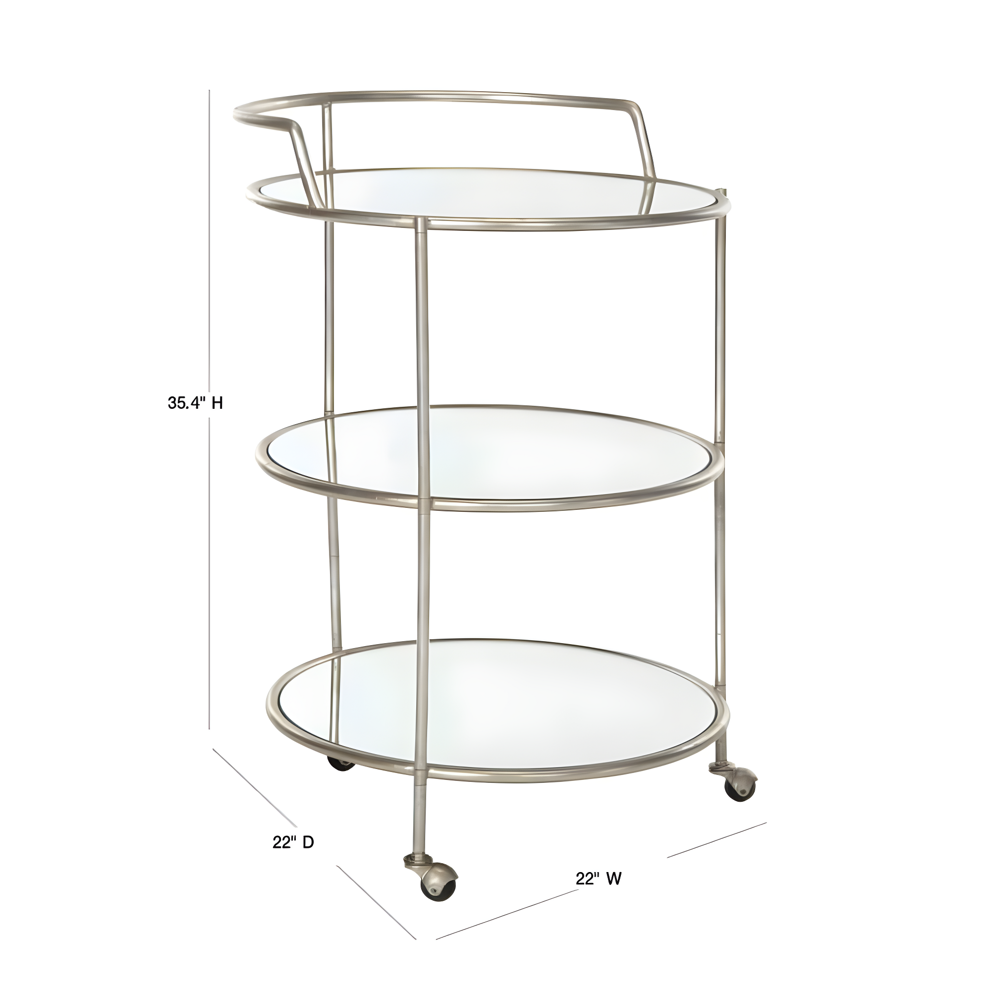 Oxendine Metal Bar Cart