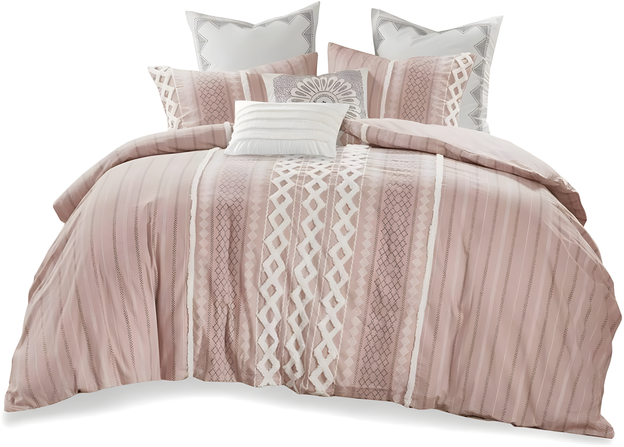 INK+IVY Imani Cotton Printed Duvet Cover Set