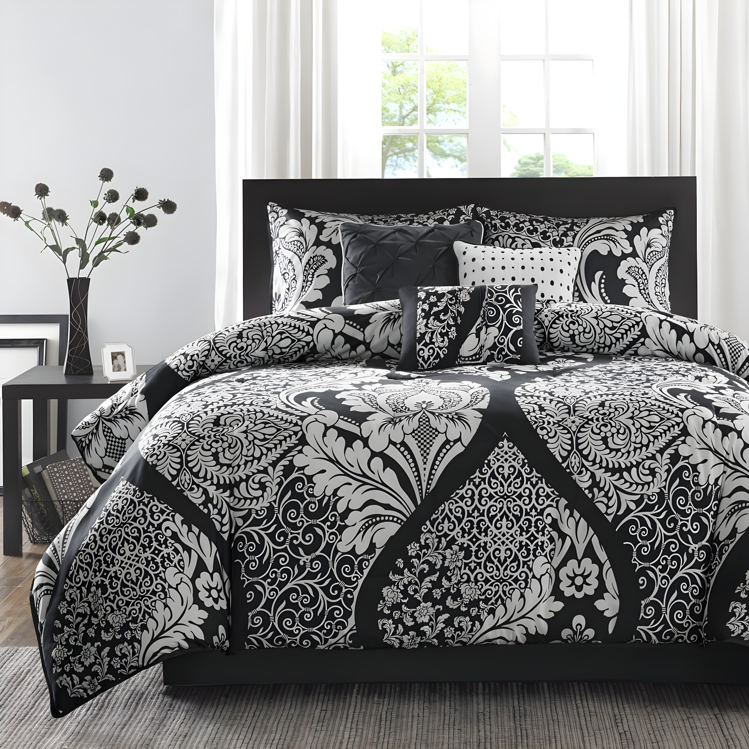 Madison Park Vienna 7 Piece Cotton Printed Comforter Set