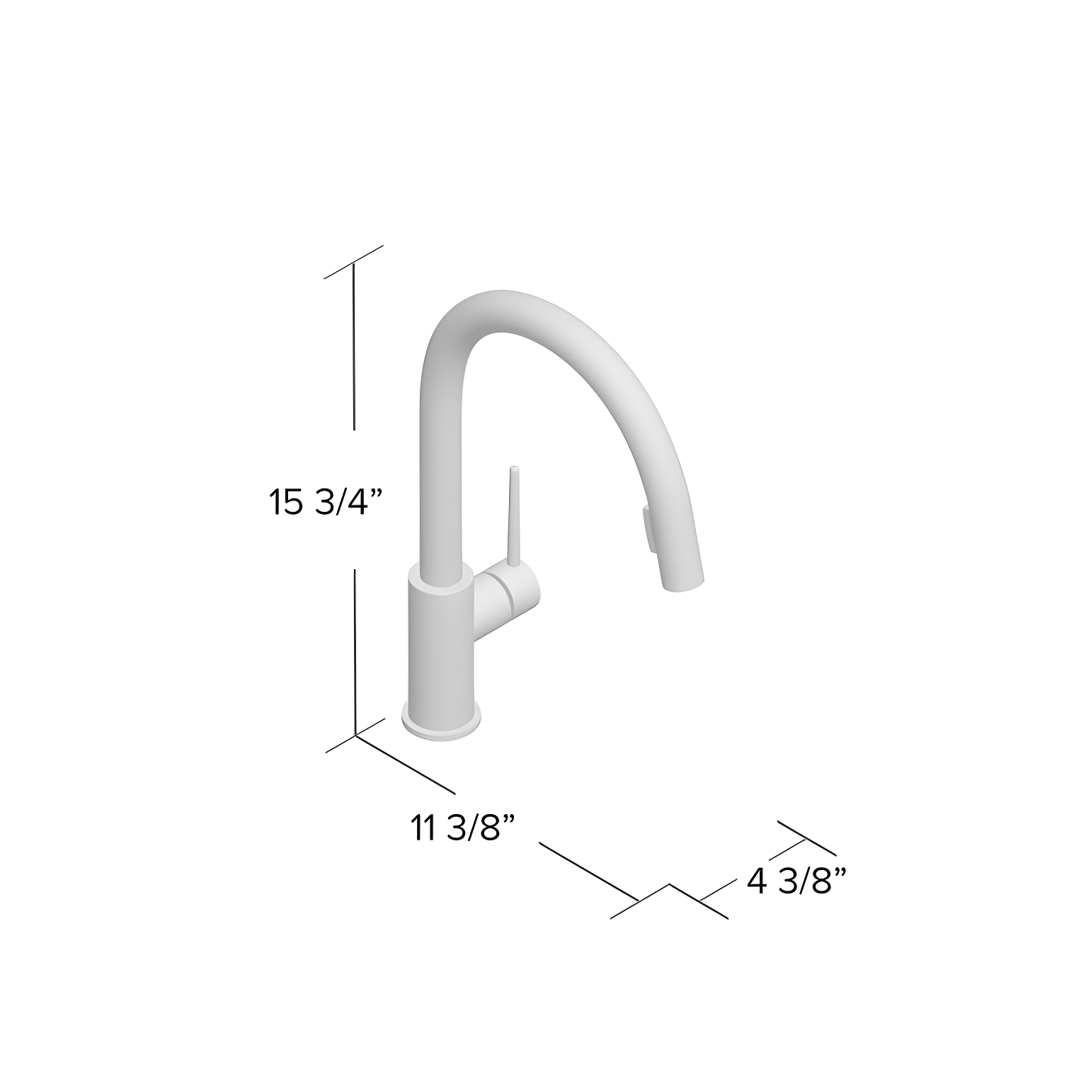 Trinsic Pull Down Sprayer Kitchen Sink Faucet, Single Handle Kitchen Faucet