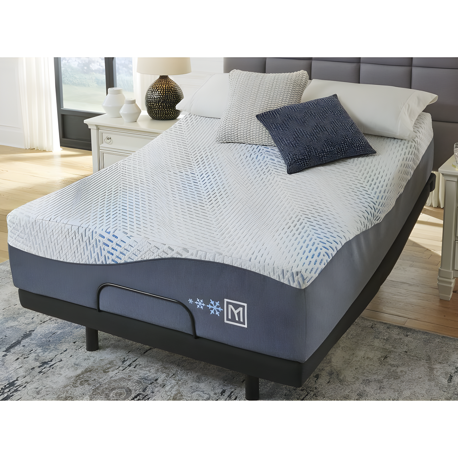 Signature Design by Ashley  Millennium Luxury Gel Memory Foam Queen Mattress, White