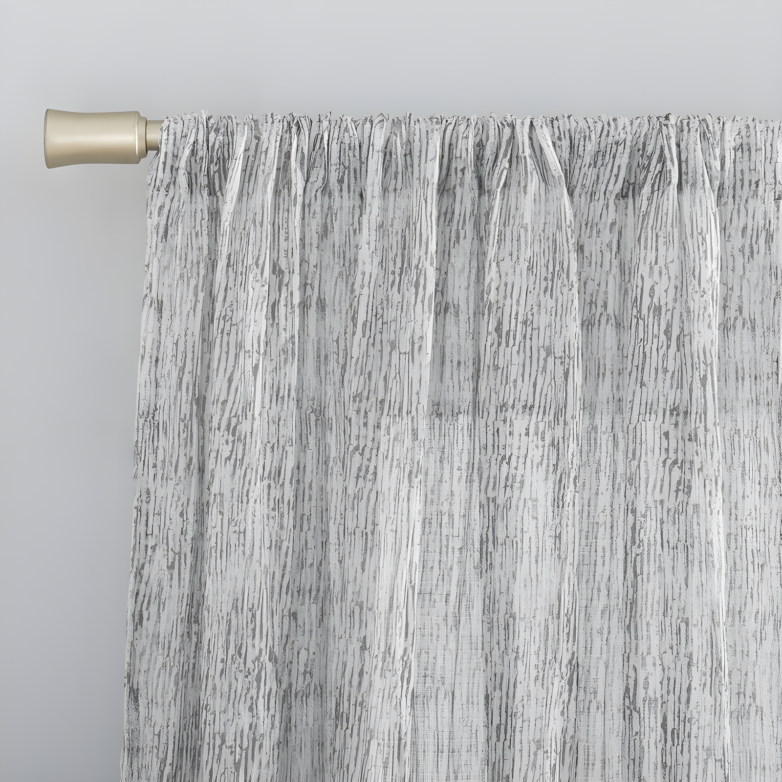 Scott Living Tulin Watercolor Print Sheer Rod Pocket Curtain Panel