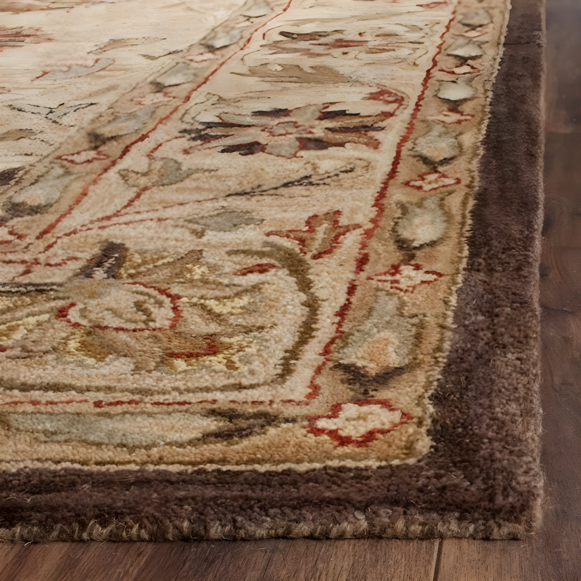Antiquity AT812 Hand Tufted Indoor Area Rug - Beige/Beige - 8'3"x11' - Safavieh