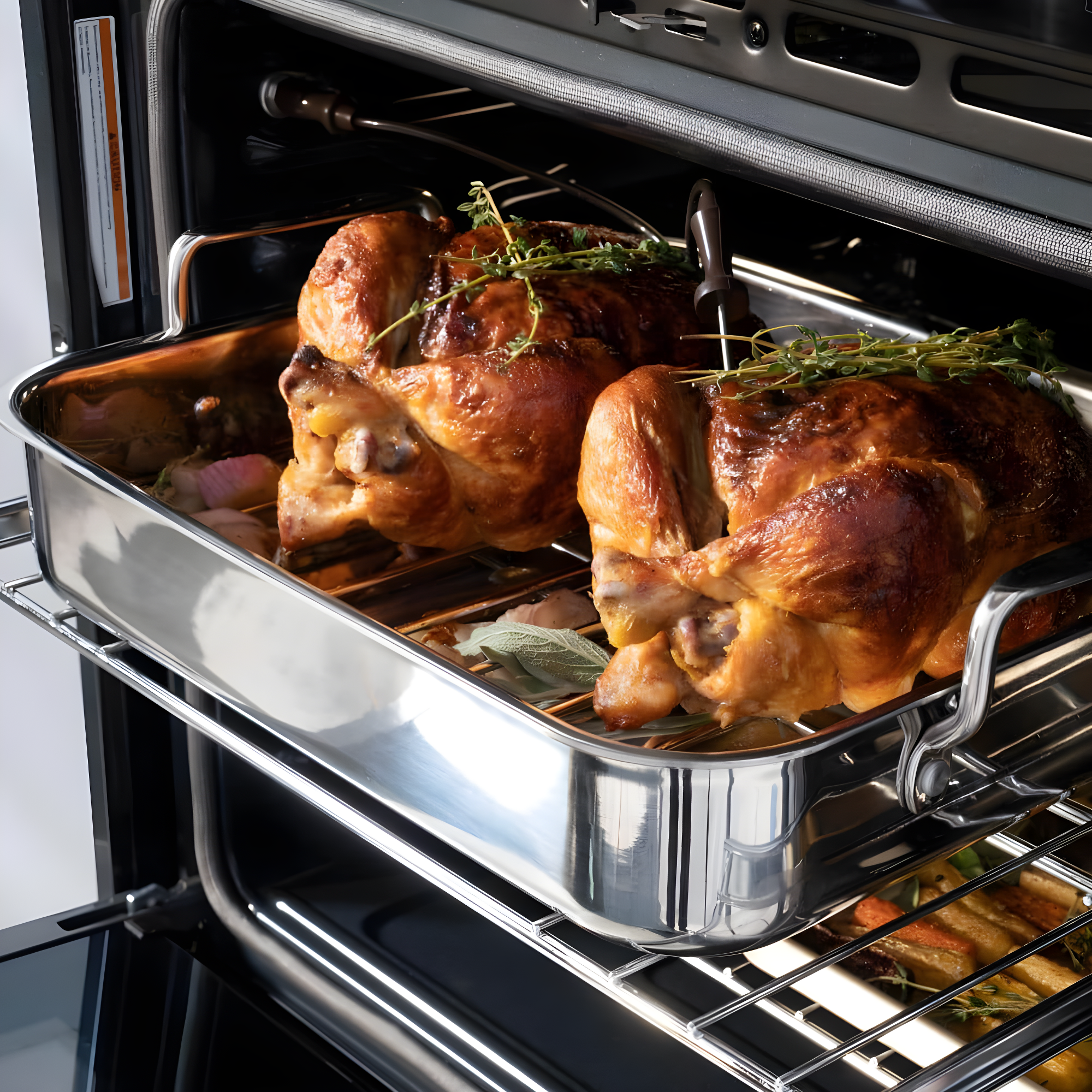 30-Inch Stainless Steel and Matte White Convection Wall Oven