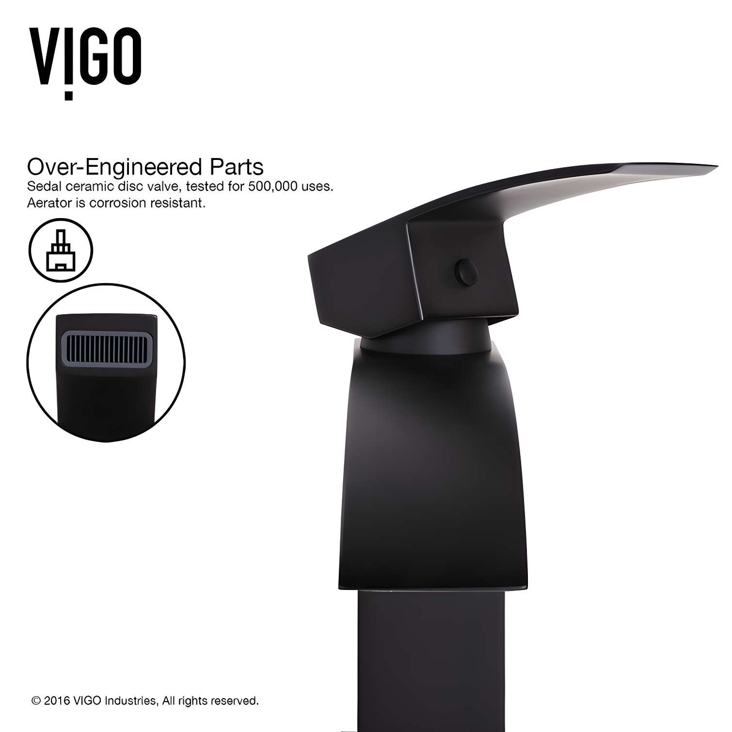 Satro 7" H Single Handle Single Hole Bathroom Faucet