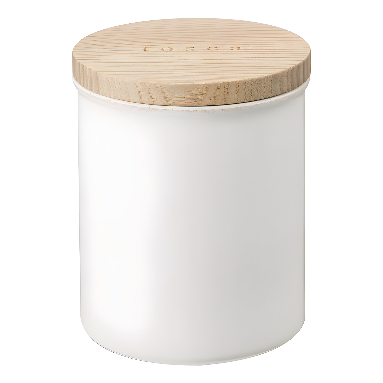 Tosca Yamazaki Home Ceramic Canister, Dry Food Kitchen Storage Container, Plain, 15.25 oz. Airtight