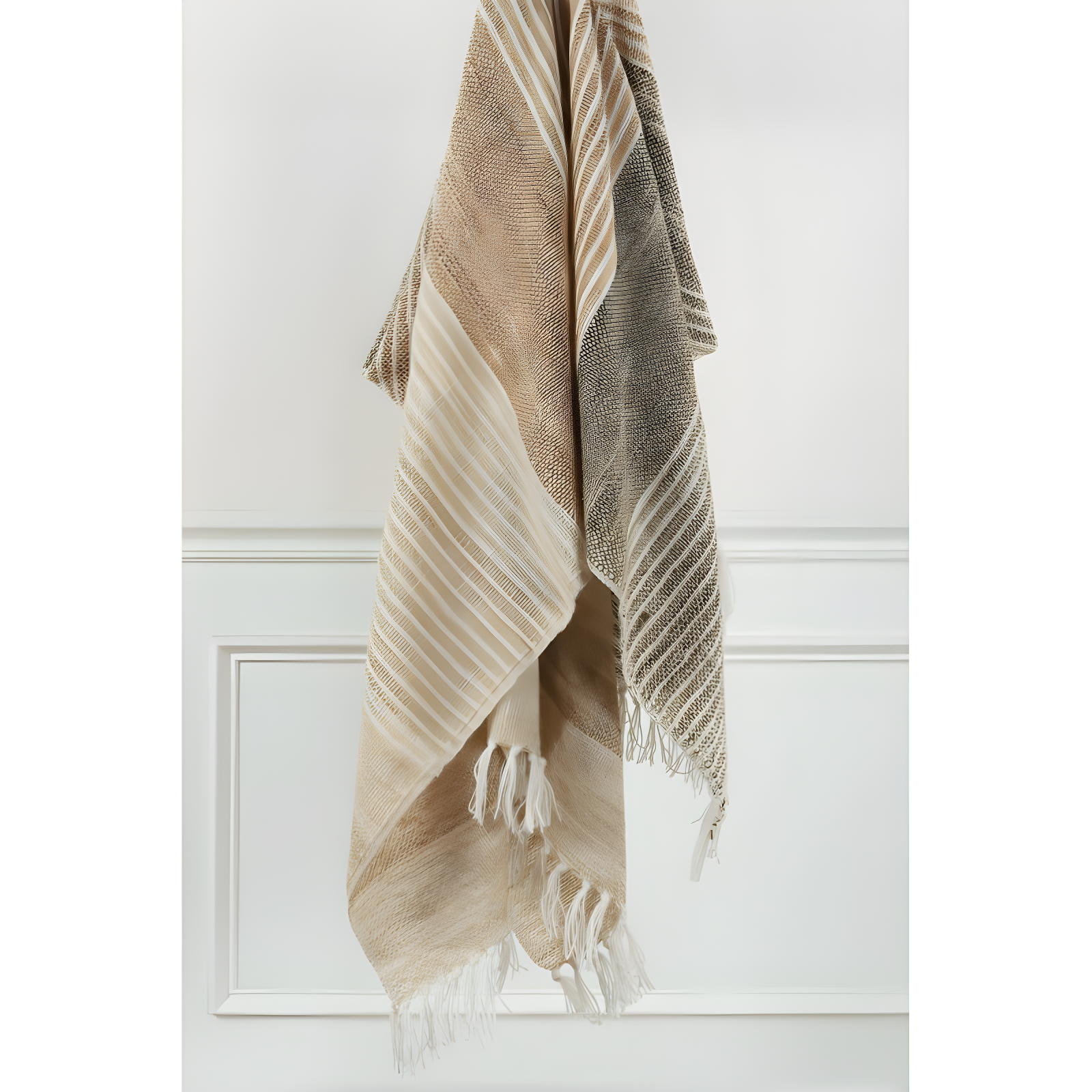 HomeRoots Brown Woven 100% Poly Pet Throw Blanket