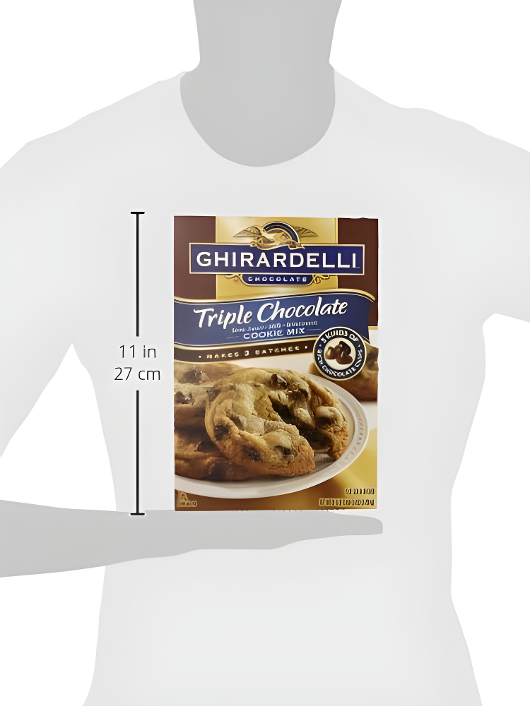 Ghirardelli Triple Chocolate Premium Cookie Mix, 52.5 Ounce
