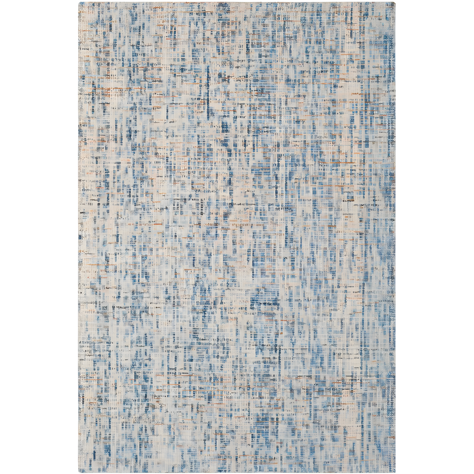 Abstract ABT468 Handmade Indoor Accent Rug - Dark Blue/Rust - 2'x3' - Safavieh