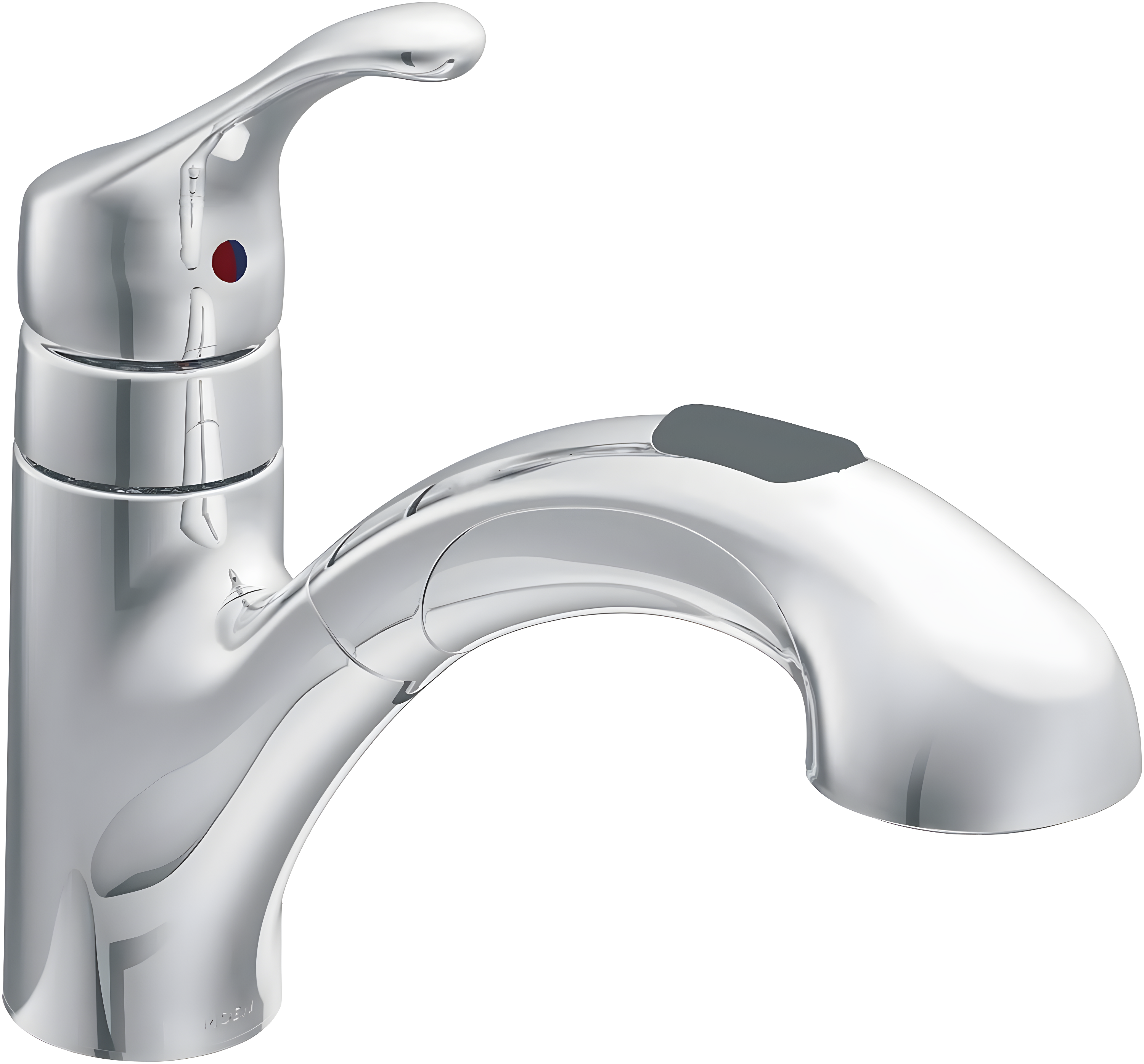 MOEN Renzo Spot Resist Stainless 9 in. H Pull Out Sprayer Kitchen Faucet with 360° Spout Swivel and PowerClean