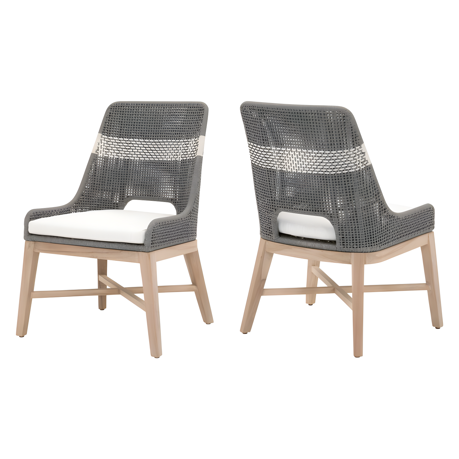 Kinnda Indoor / Outdoor Dining Chair (Set of 2) - Dark Gray