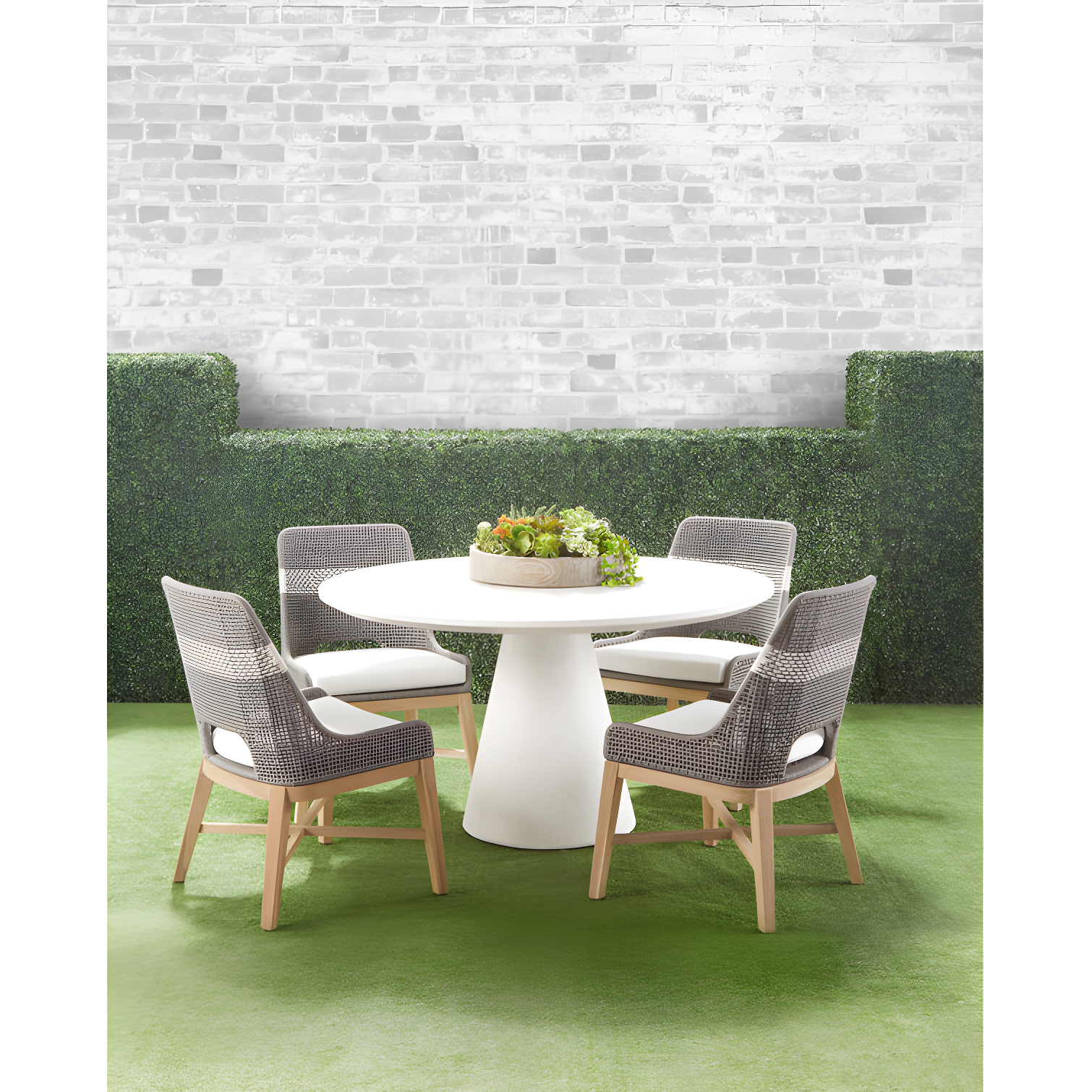 Kinnda Indoor / Outdoor Dining Chair (Set of 2) - Dark Gray