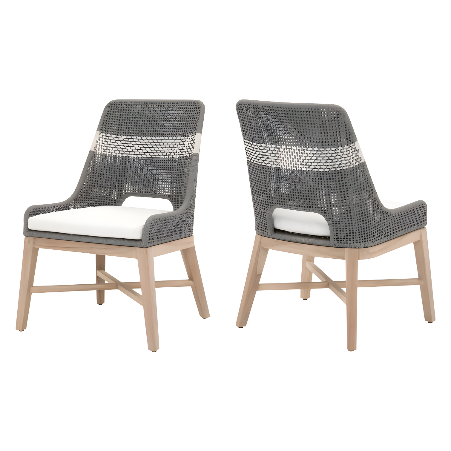 Kinnda Indoor / Outdoor Dining Chair (Set of 2) - Dark Gray