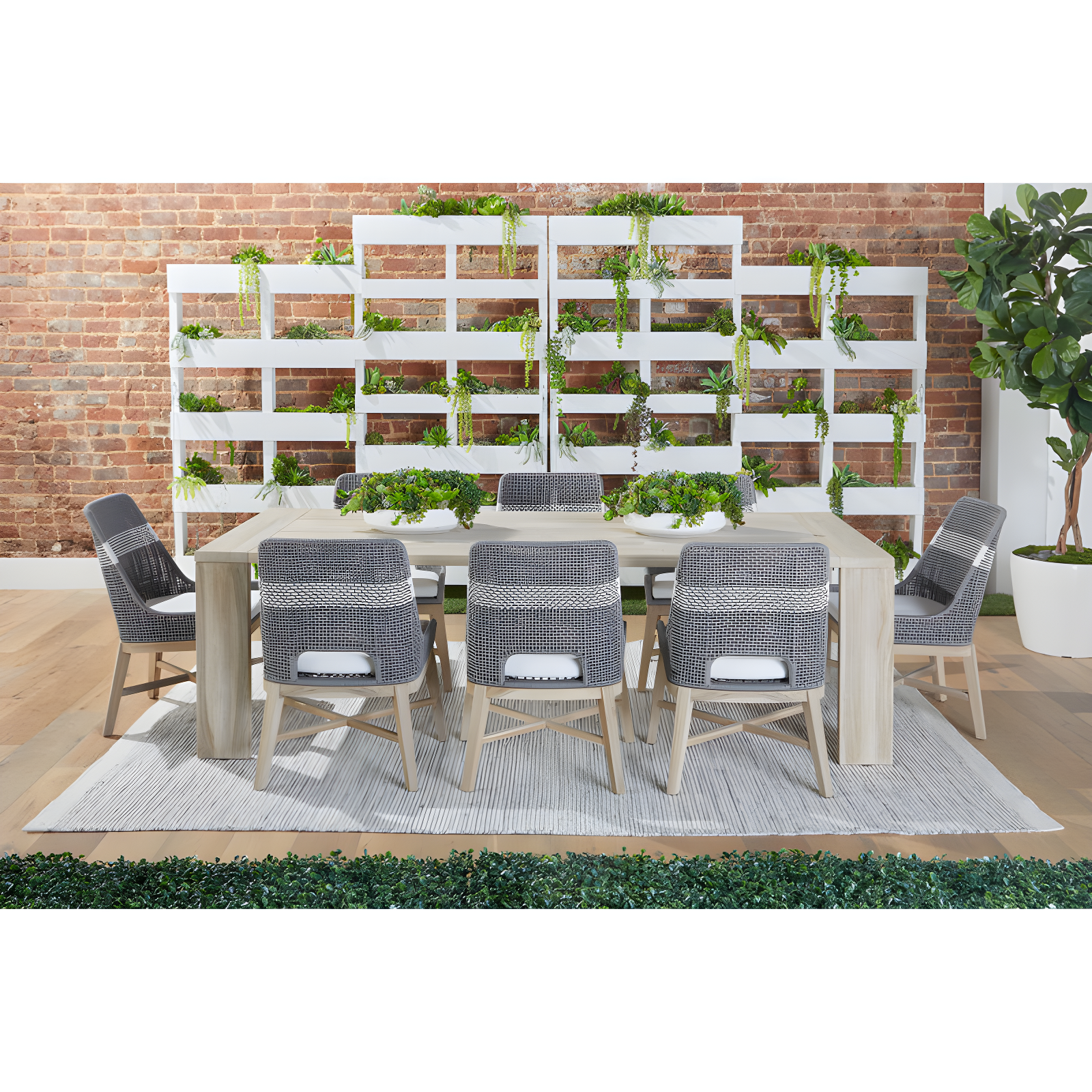 Kinnda Indoor / Outdoor Dining Chair (Set of 2) - Dark Gray
