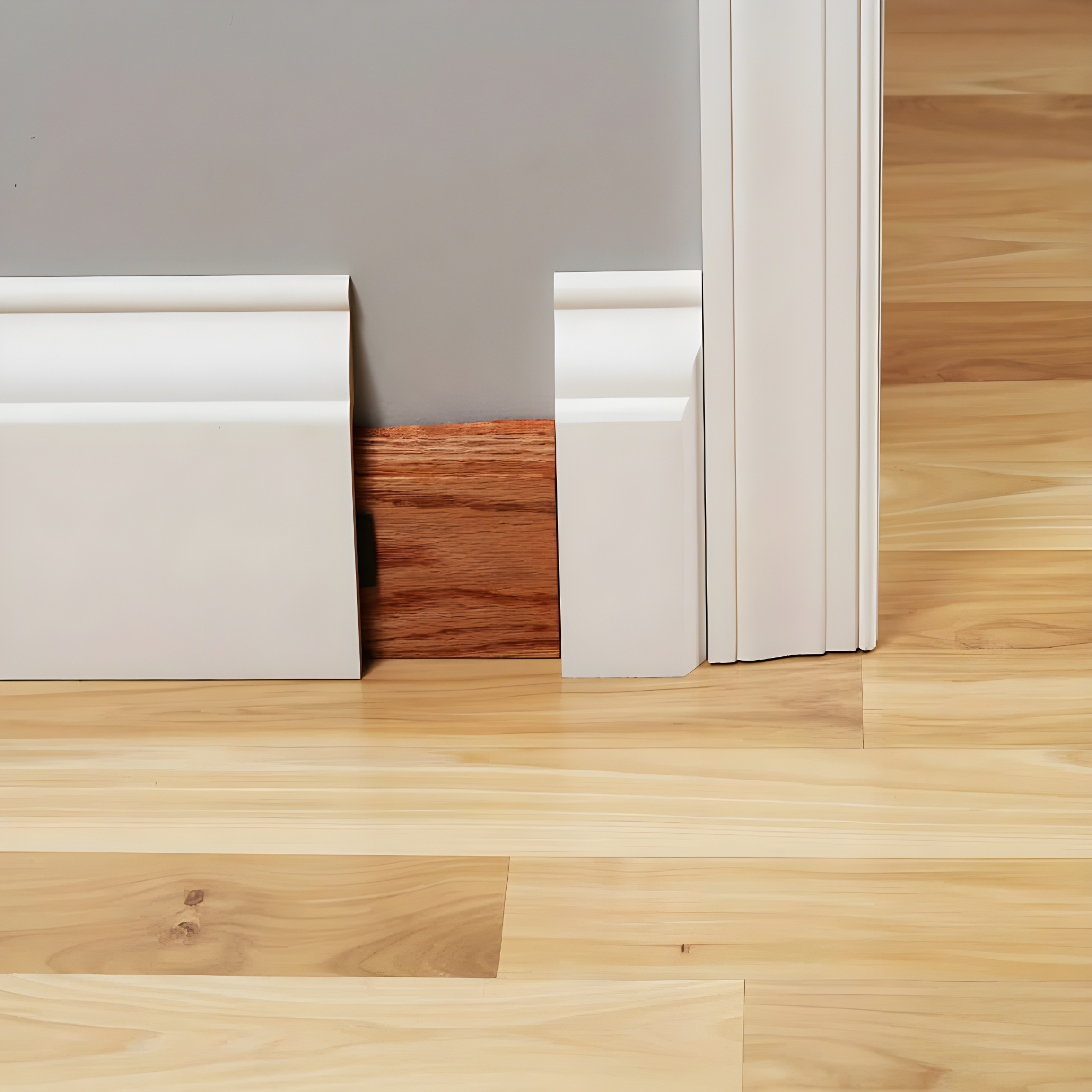 Engineered Wood 5.25'' W x 96'' L Wall Base in White