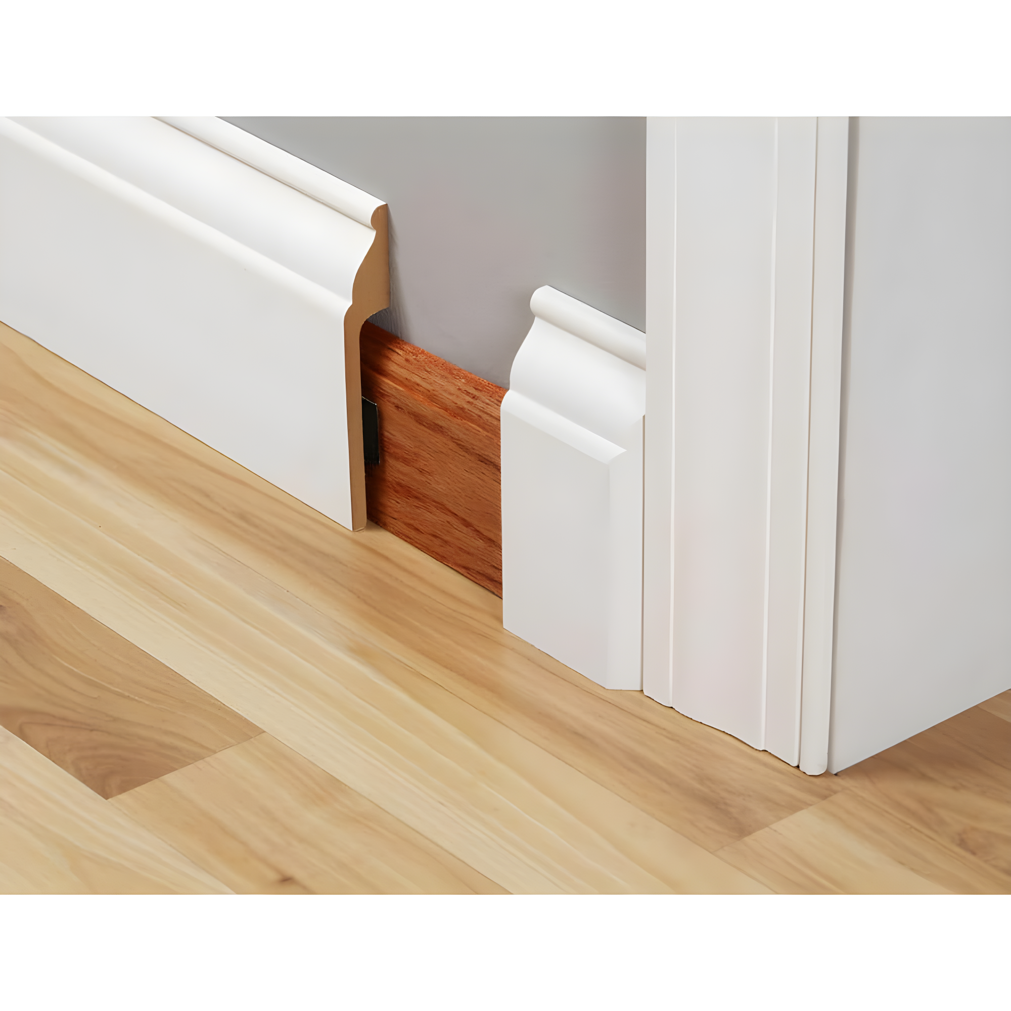 Engineered Wood 5.25'' W x 96'' L Wall Base in White