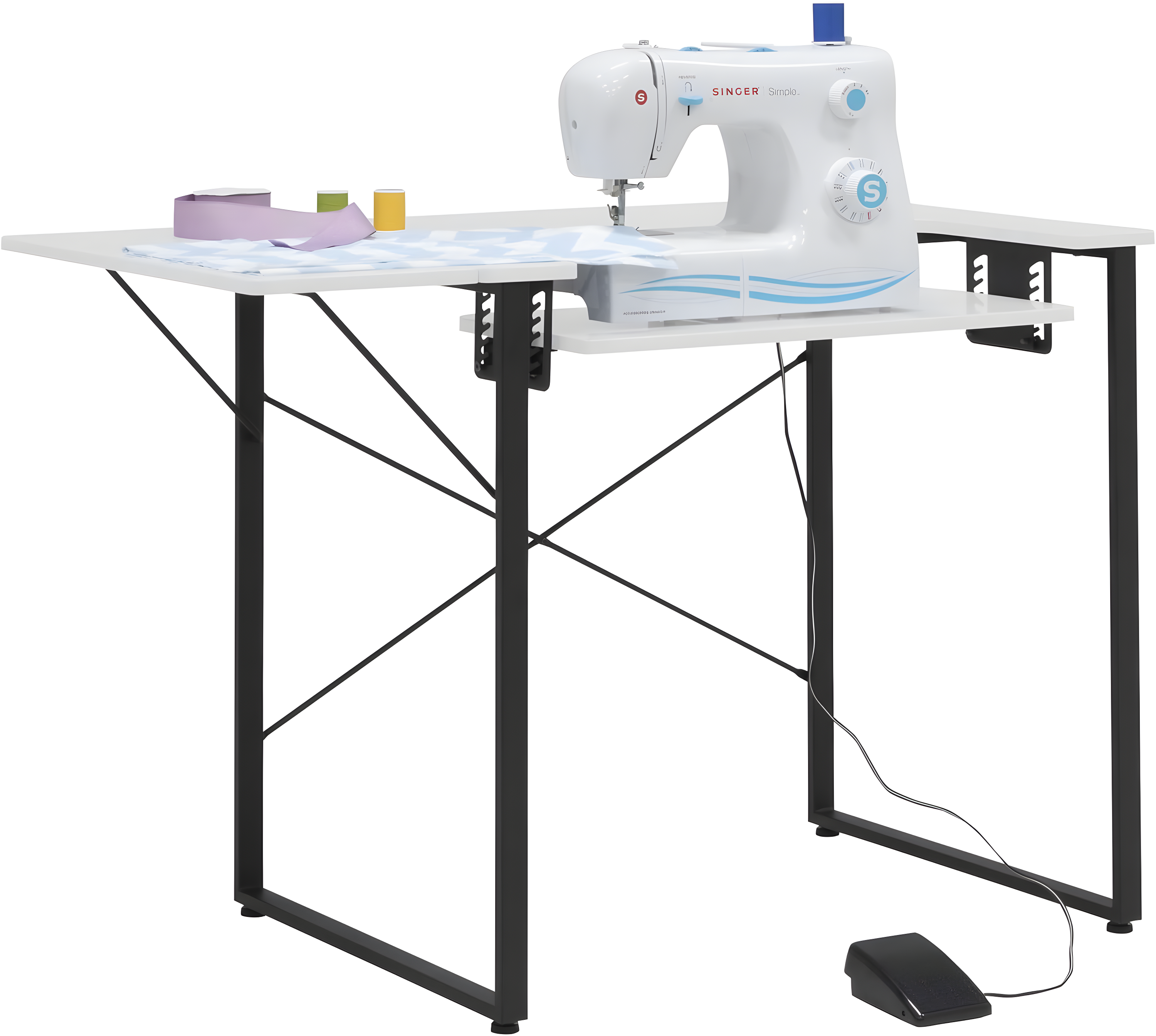 41'' x 23'' Sewing Table with Sewing Machine Platform