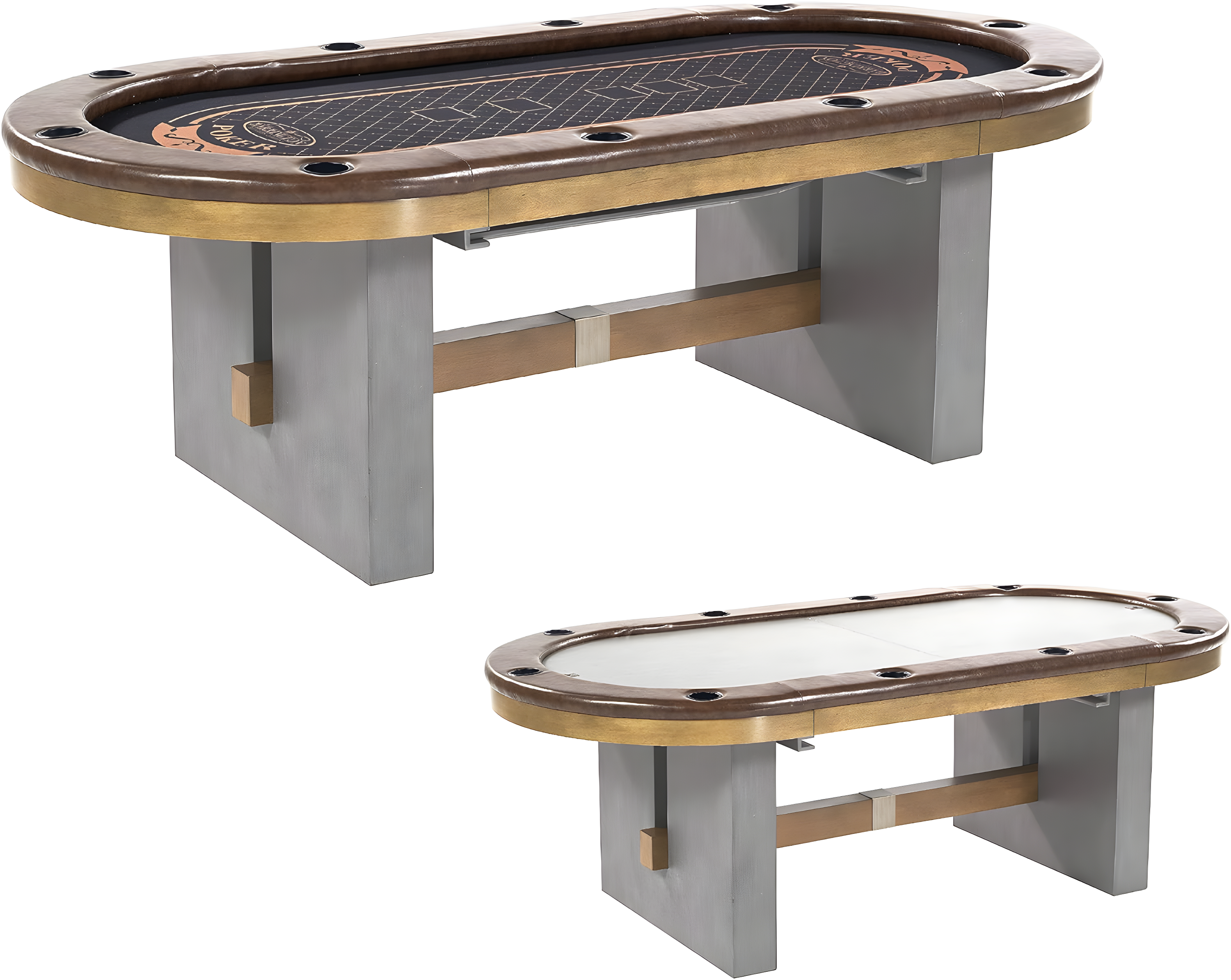 Barrington Urban 10-Player Poker Card Table with Dining Table Top