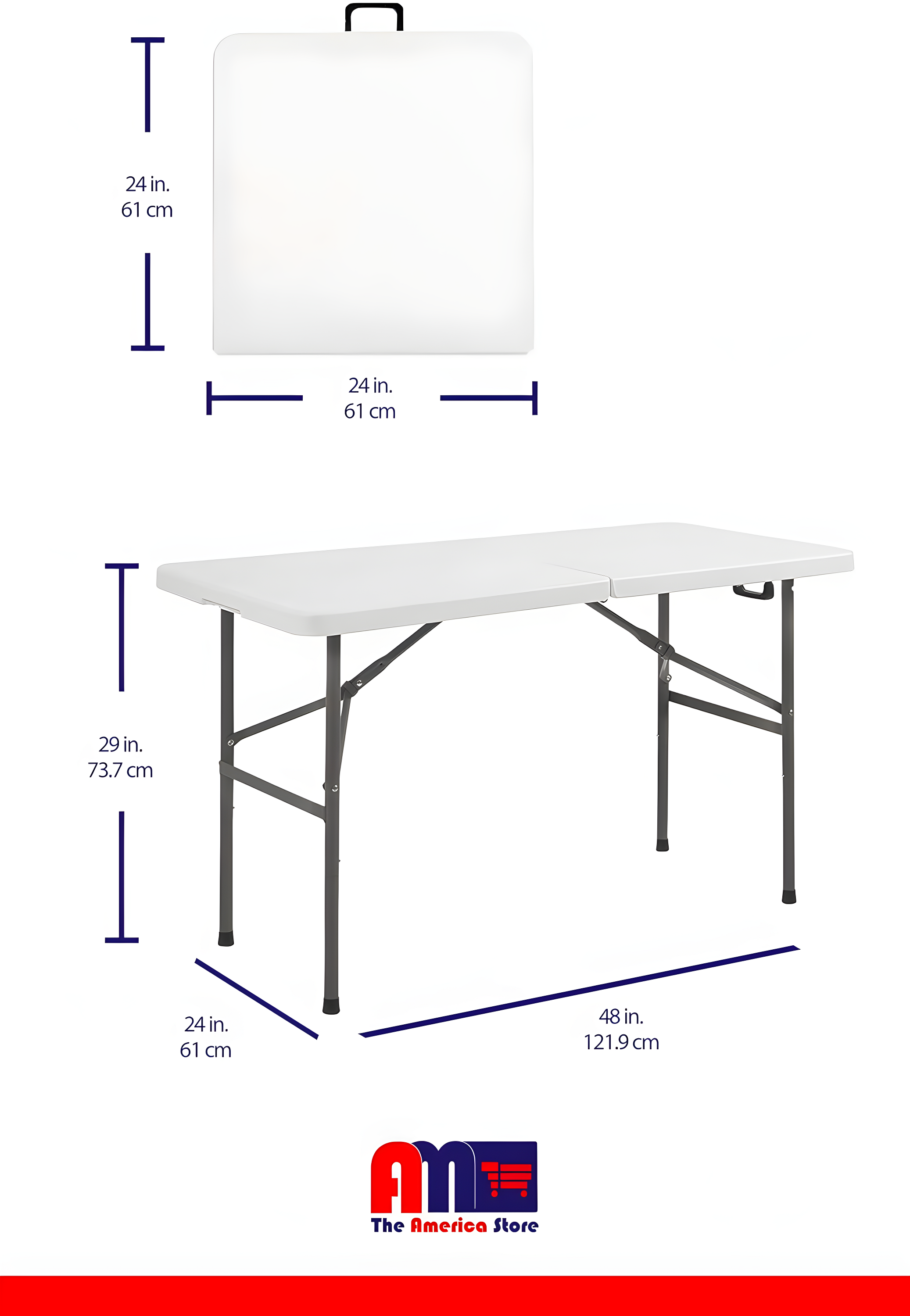 Best Choice Products Plastic Folding Table, Indoor Outdoor Heavy Duty Portable w/ Handle, Lock for Picnic