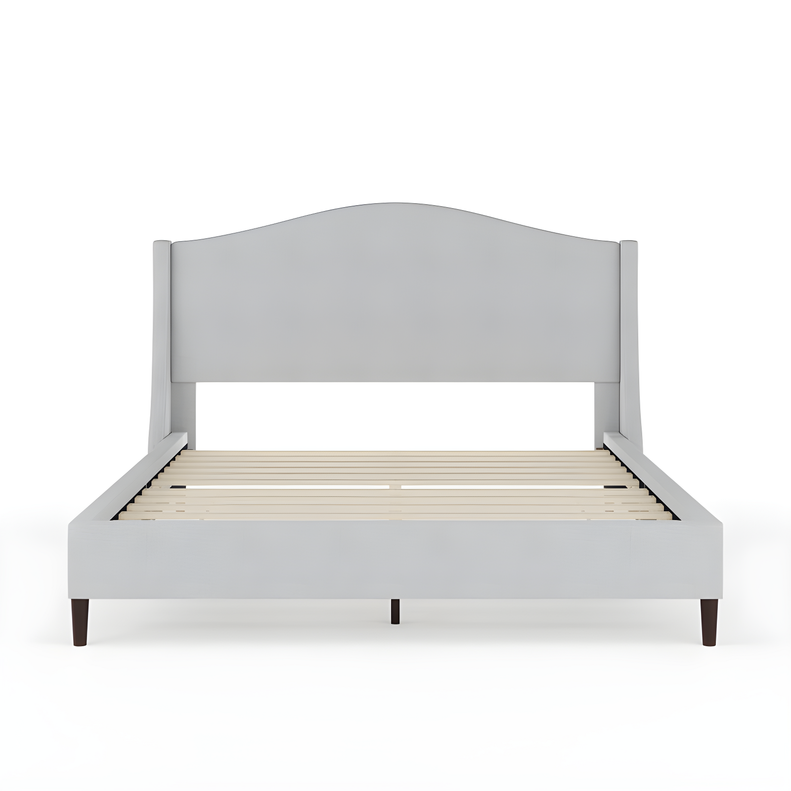 Martha Stewart Martha Stewart Amelia Upholstered Platform Bed With Curved Headboard
