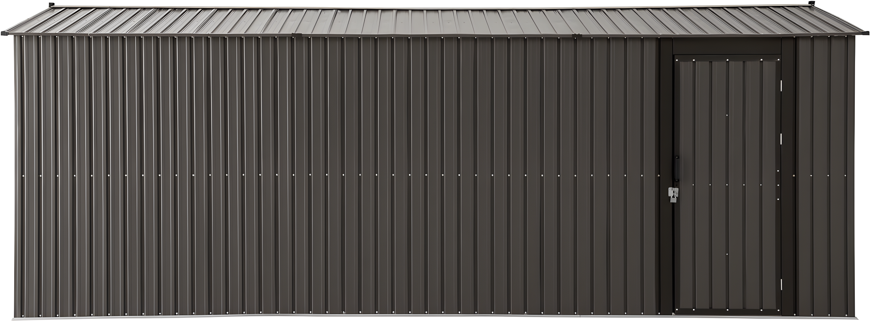 Sunjoy Sunjoy Outdoor Storage Shed 10 x 20 ft. Carport, Patio Metal Utility Large Storage Shed Garage with 2 Doors and 4 Vents, for Car, Truck, Bike, Garbage Can, Tool, Lawnmower